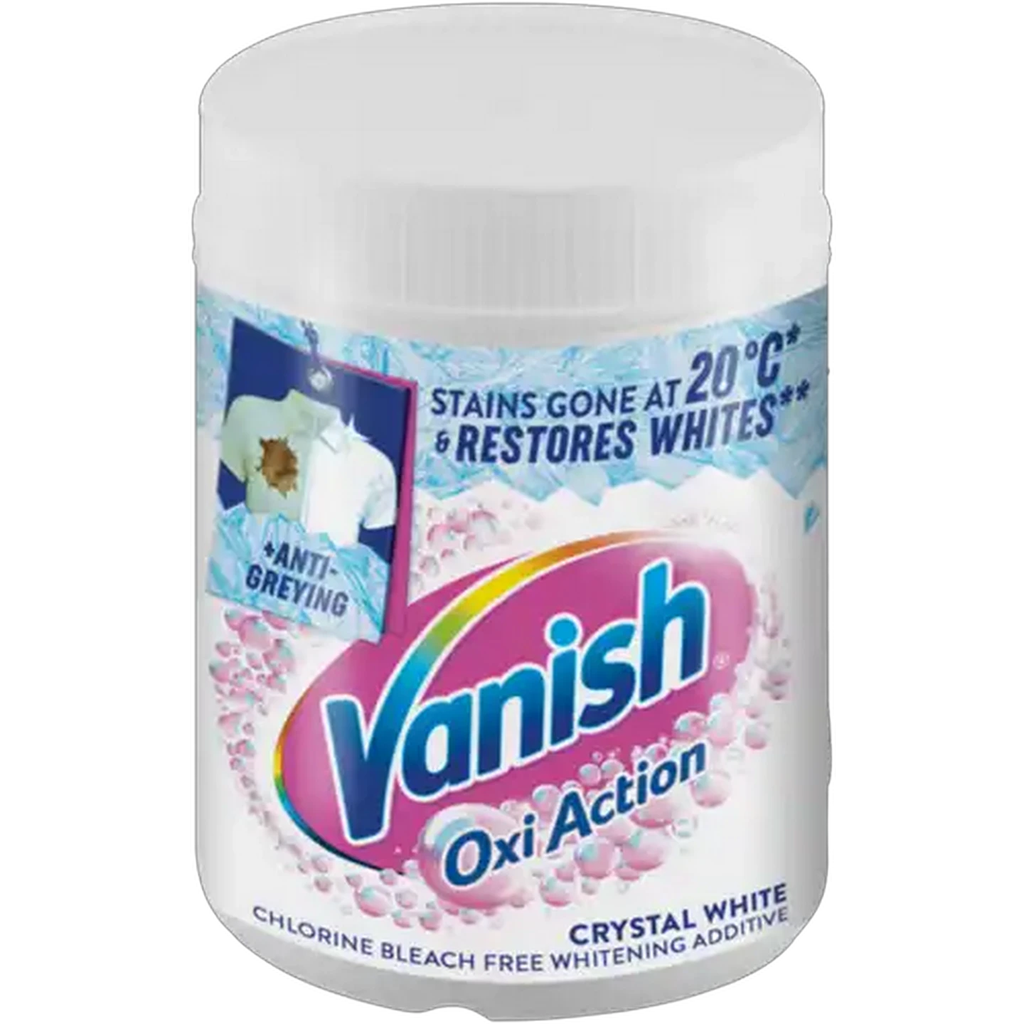 Image of Vanish Oxi Action Crystal White Chlorine Bleach Free Whitening Additive 400g