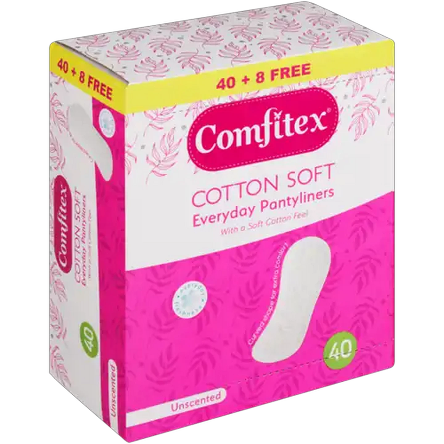Image of Comfitex Unscented Pantyliners 40 Pack