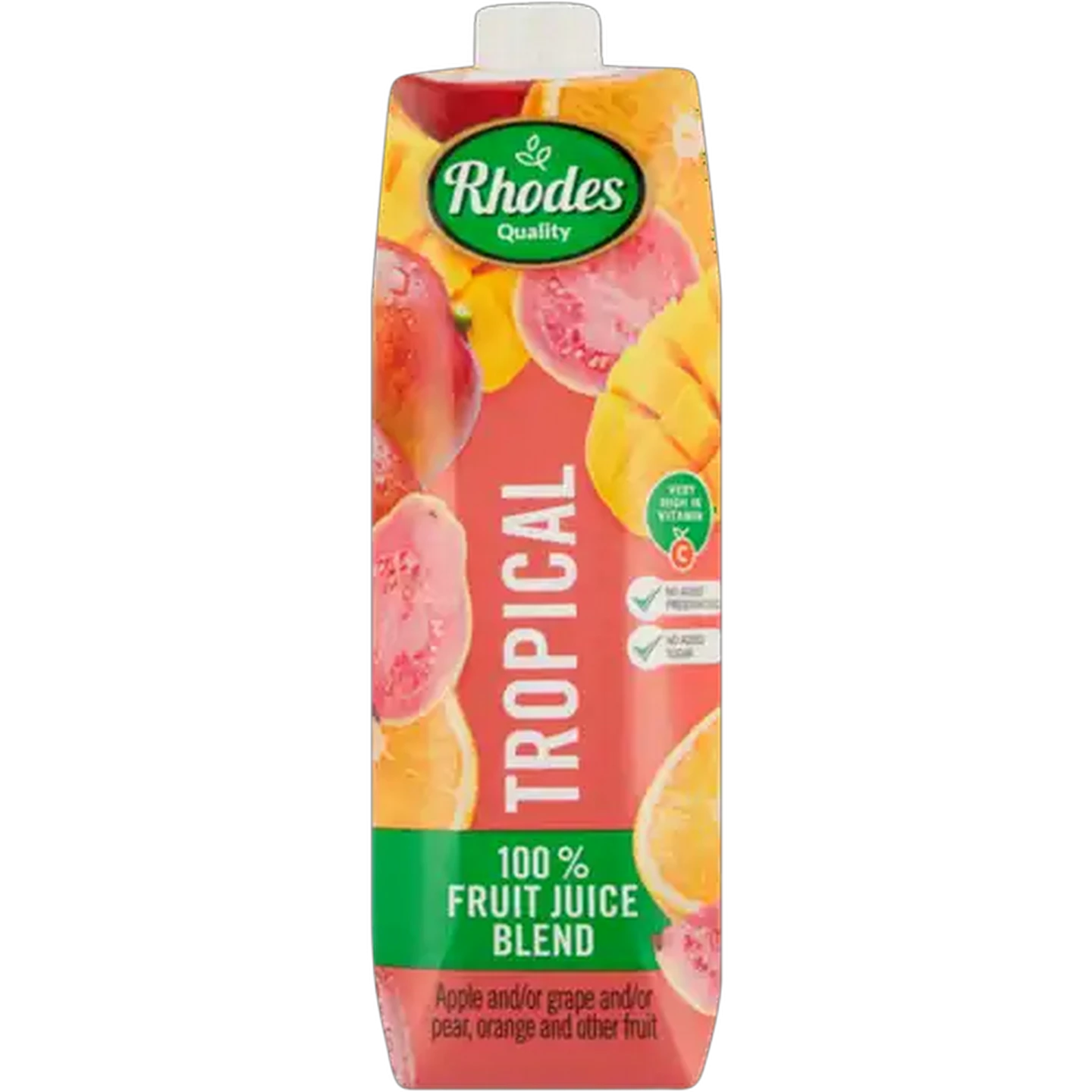 Image of Rhodes Quality Tropical 100% Fruit Juice Blend 1L