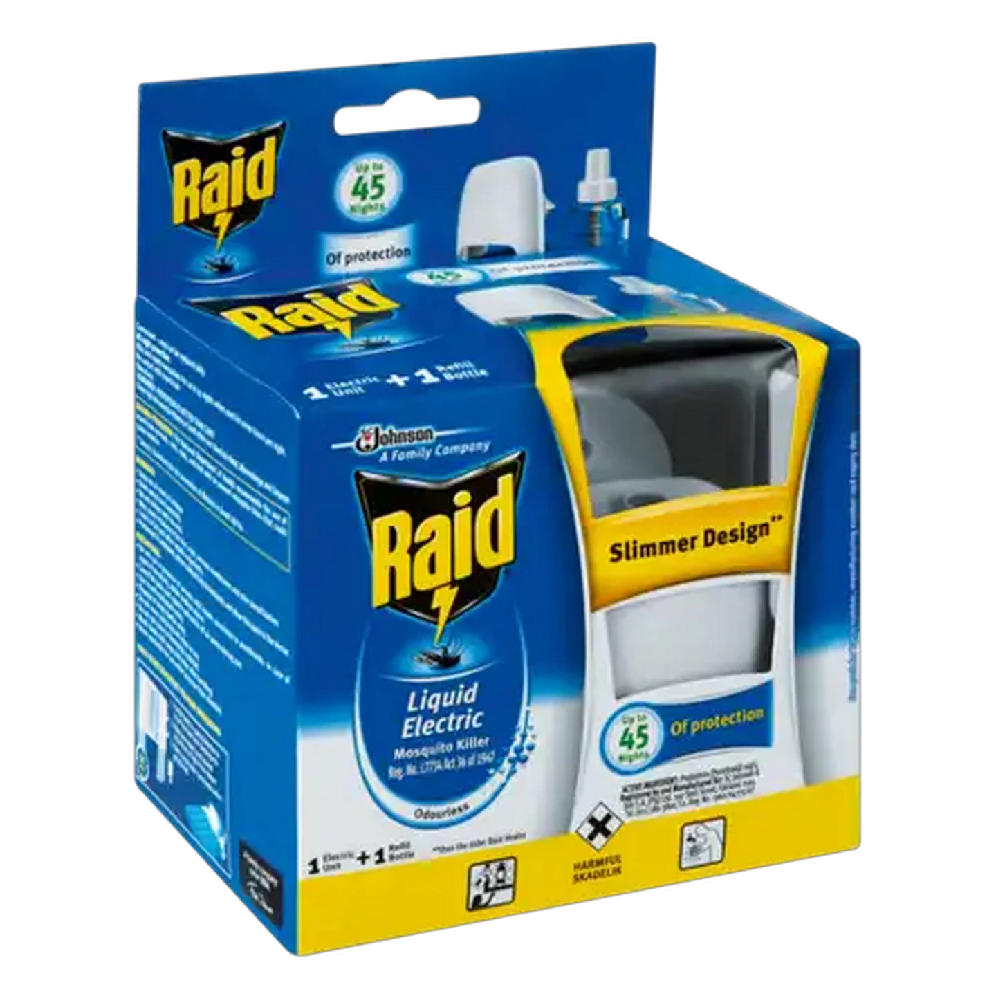 Image of Raid Odourless Liquid Electric Mosquito Killer Electric Unit & Refill Bottle Set 2 Piece