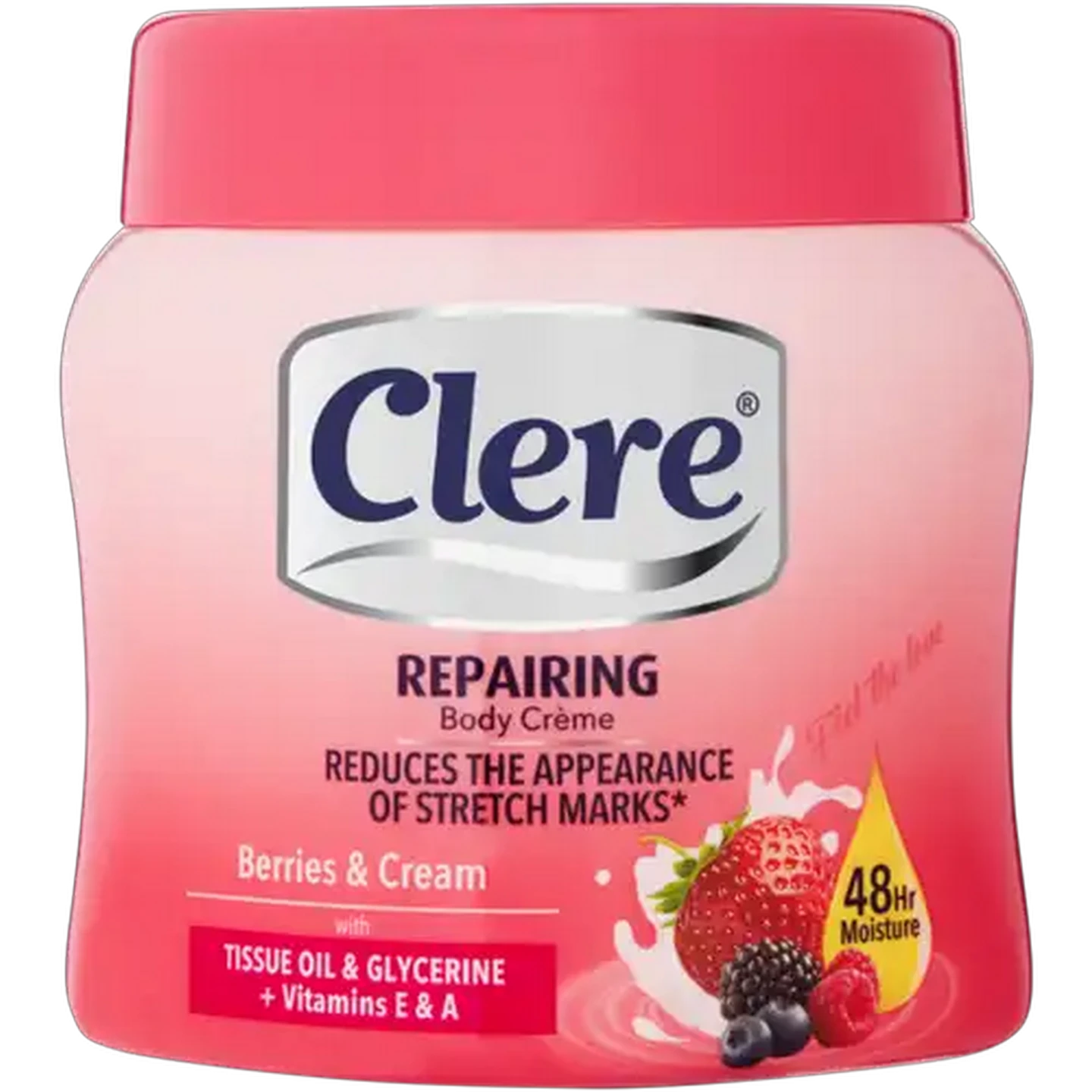 Image of Clere Repairing Berries & Cream Body Crème 500ml