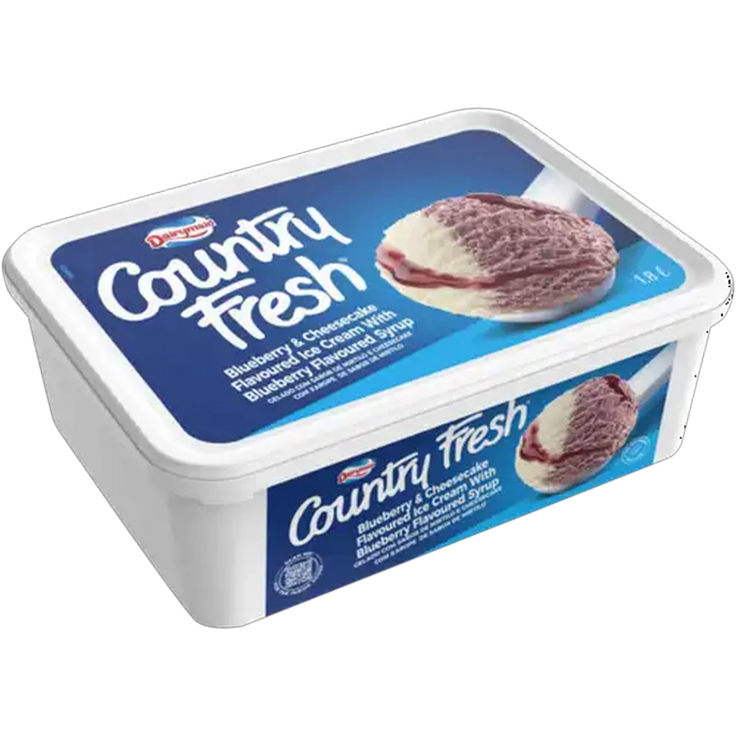 Image of Dairymaid Country Fresh Blueberry & Cheesecake Flavoured Ice Cream 1.8L