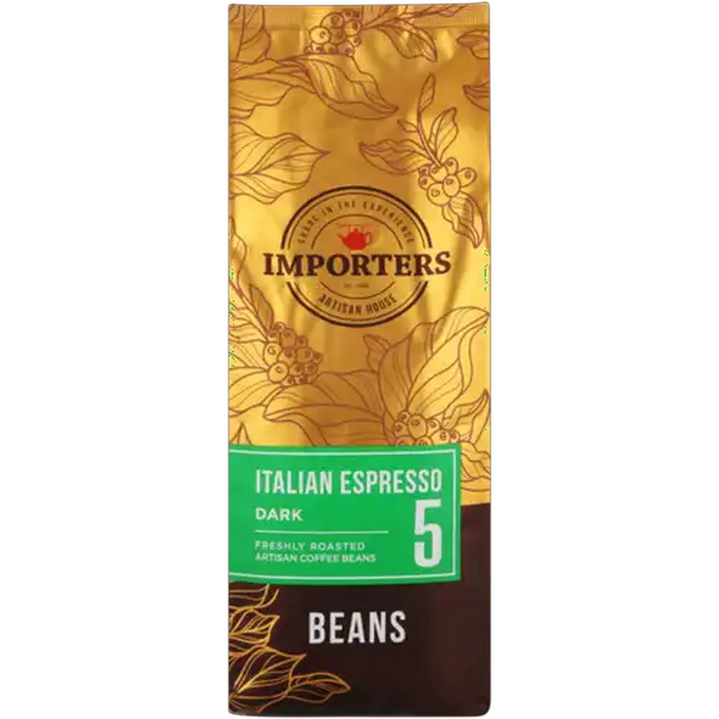 Image of Importers Italian Espresso 5 Strength Dark Coffee Beans 1kg