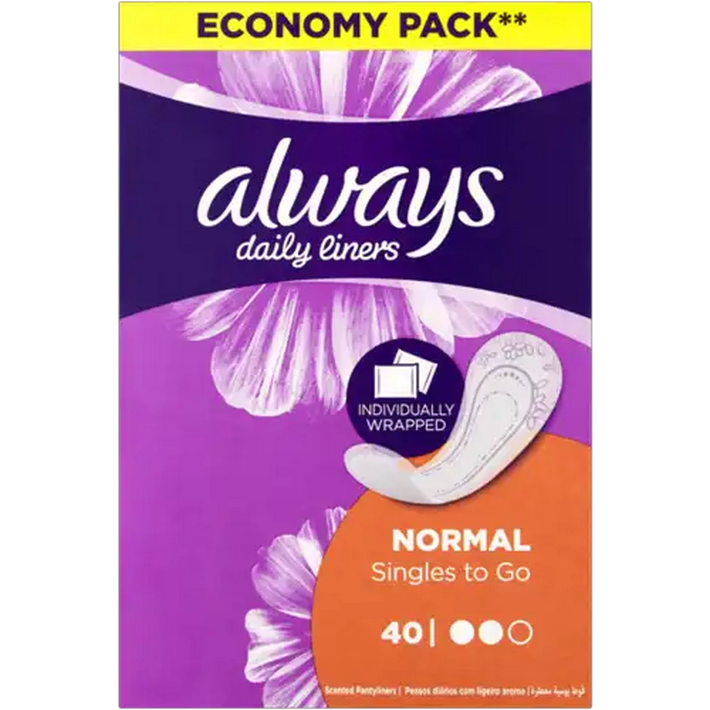 Image of Always Comfort Protect Daily Pantyliners 40 Pack
