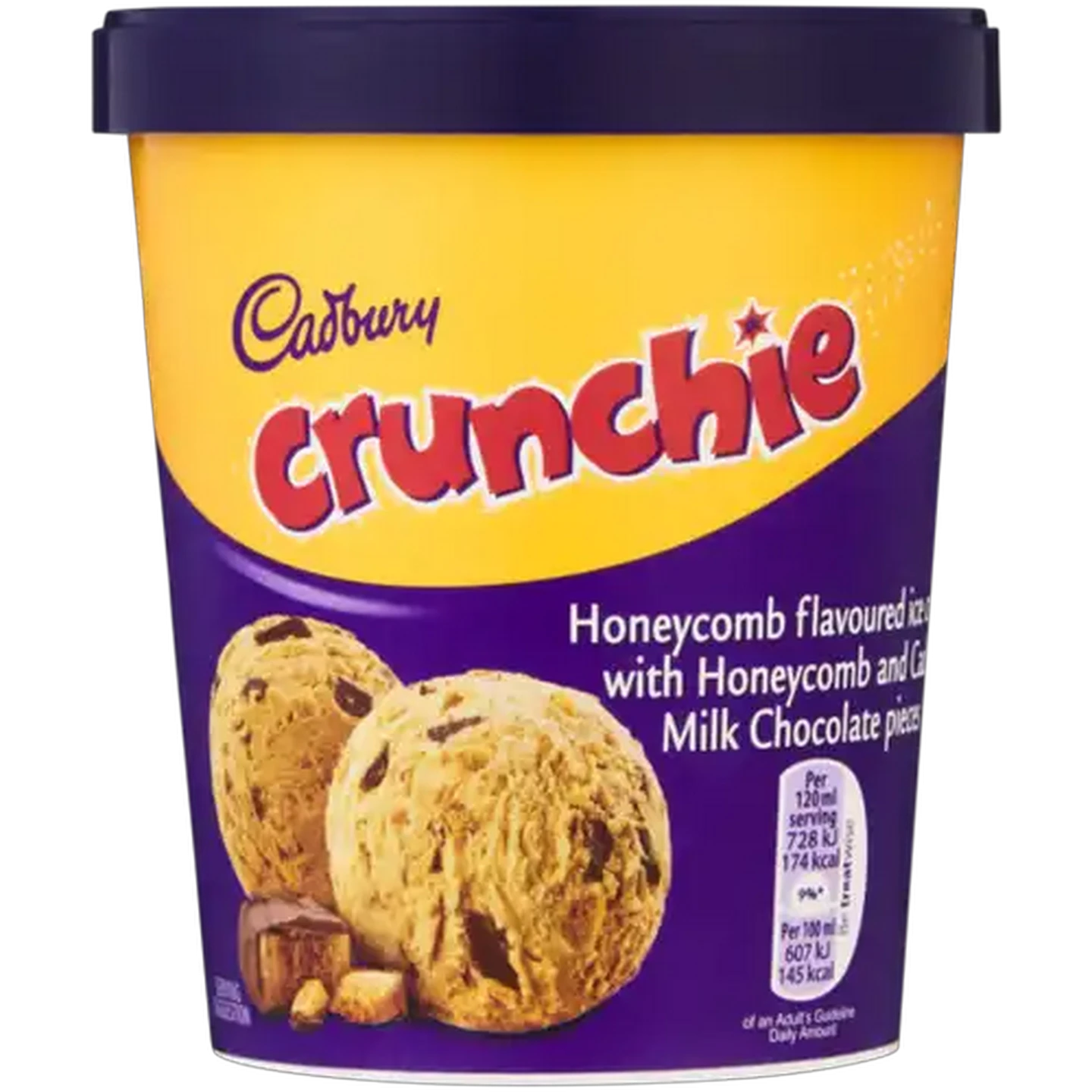 Image of Cadbury Crunchie Ice Cream Tub 480ml