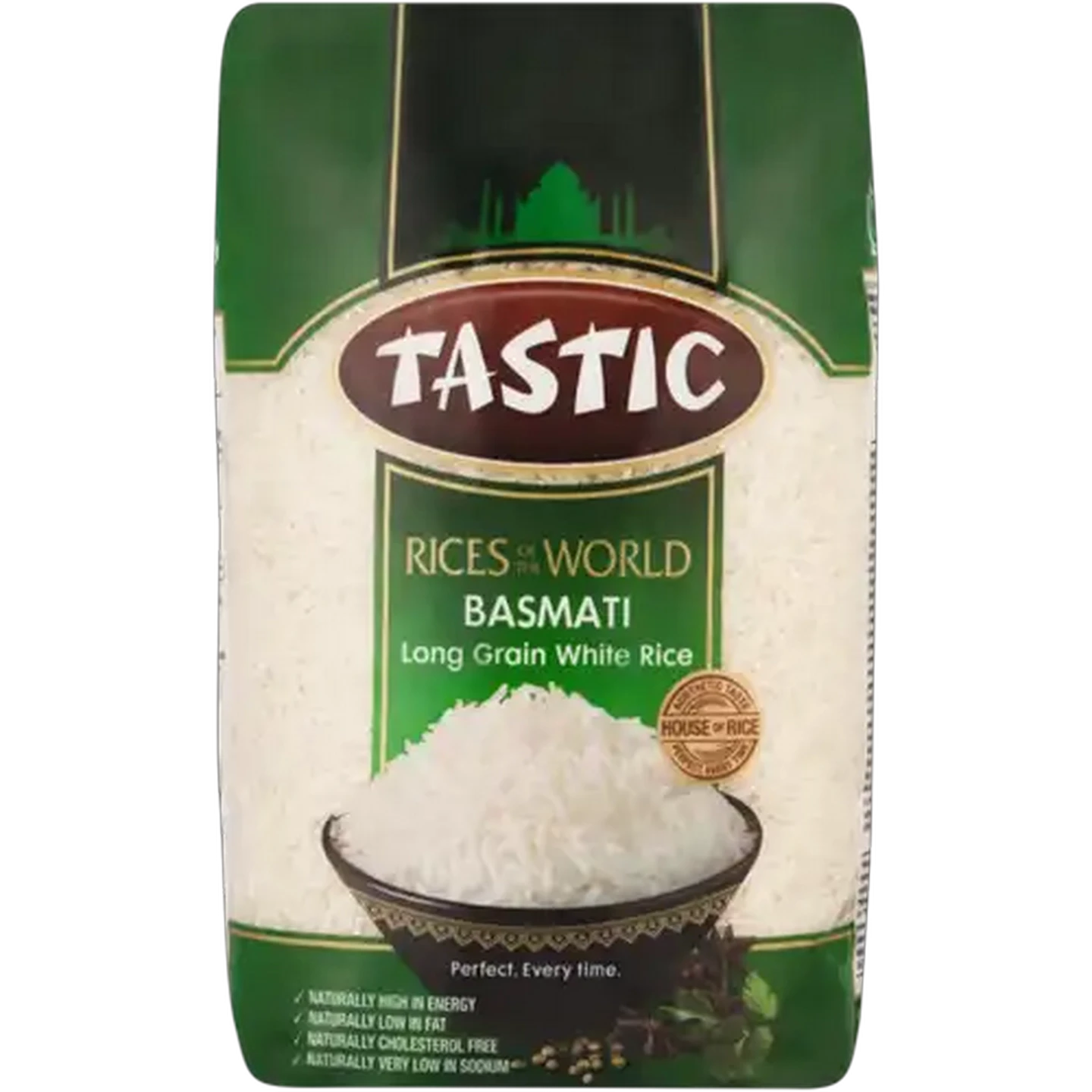 Image of Tastic Rices of the World Long Grain White Basmati Rice 1kg