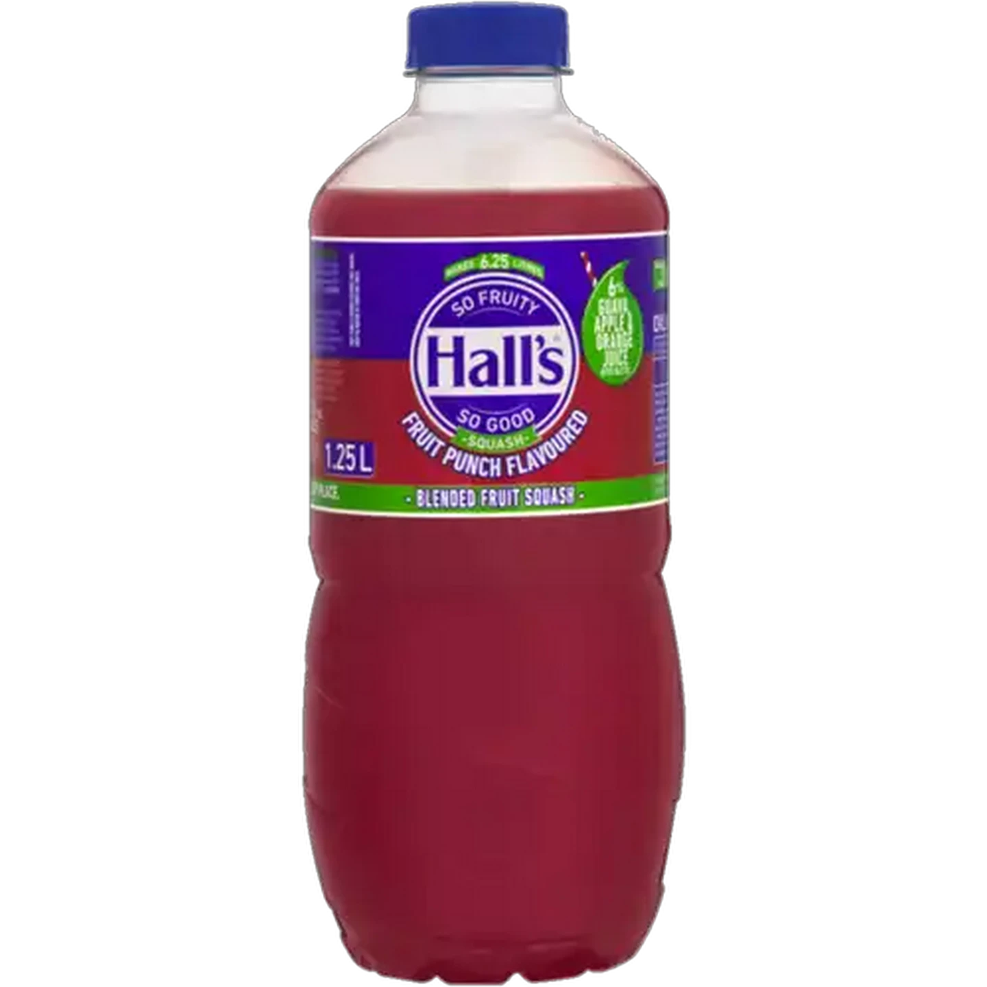 Image of Hall's Fruit Punch Flavoured Blended Fruit Squash 1.25L