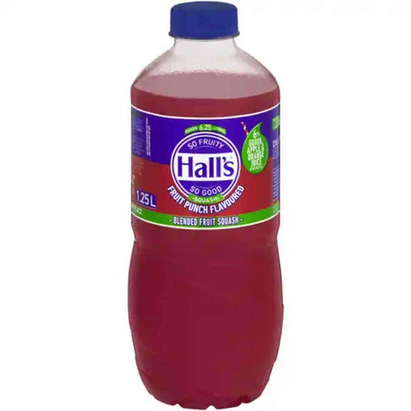 Image of Hall's Fruit Punch Flavoured Blended Fruit Squash 1.25L