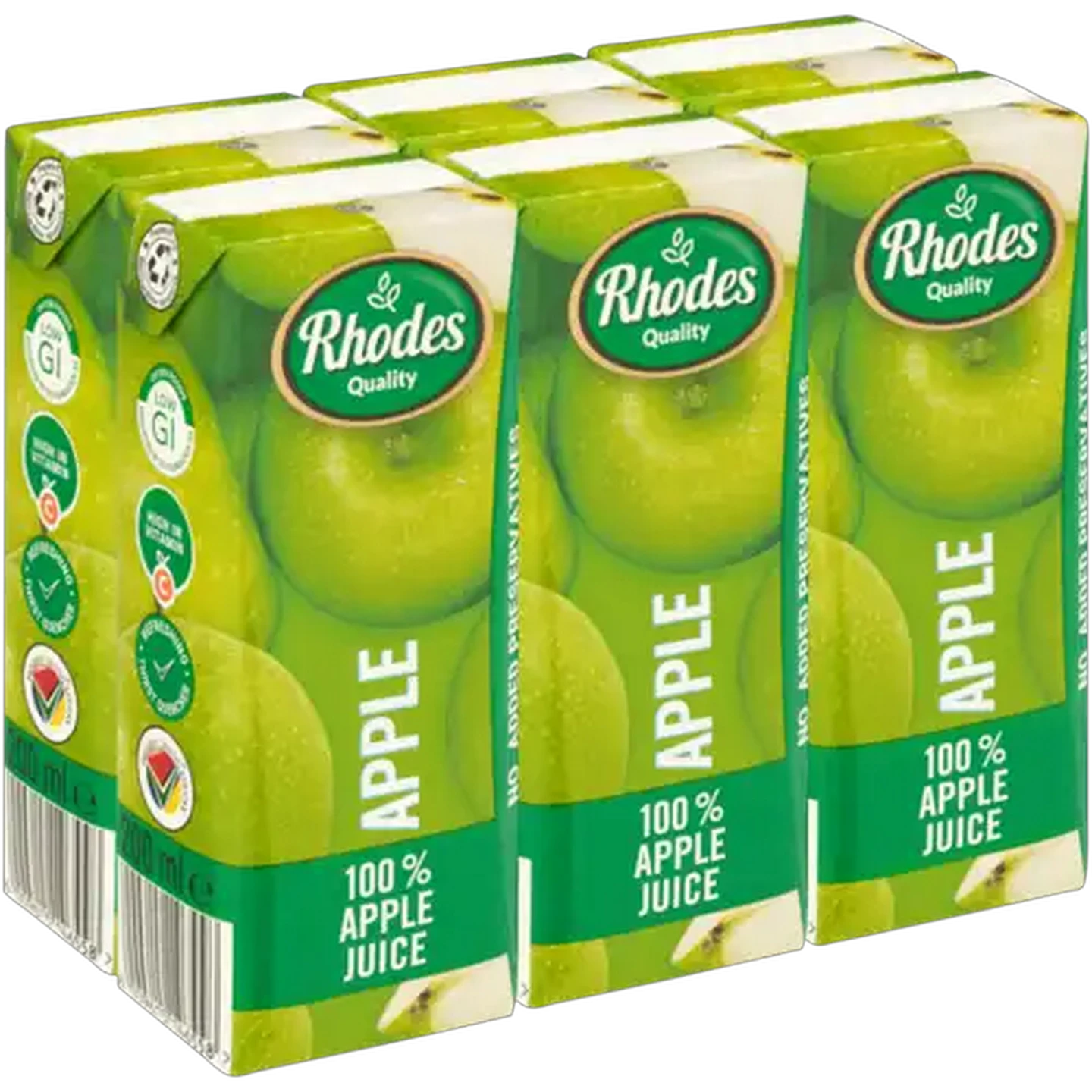Image of Rhodes Quality 100% Apple Juice 6 x 200ml