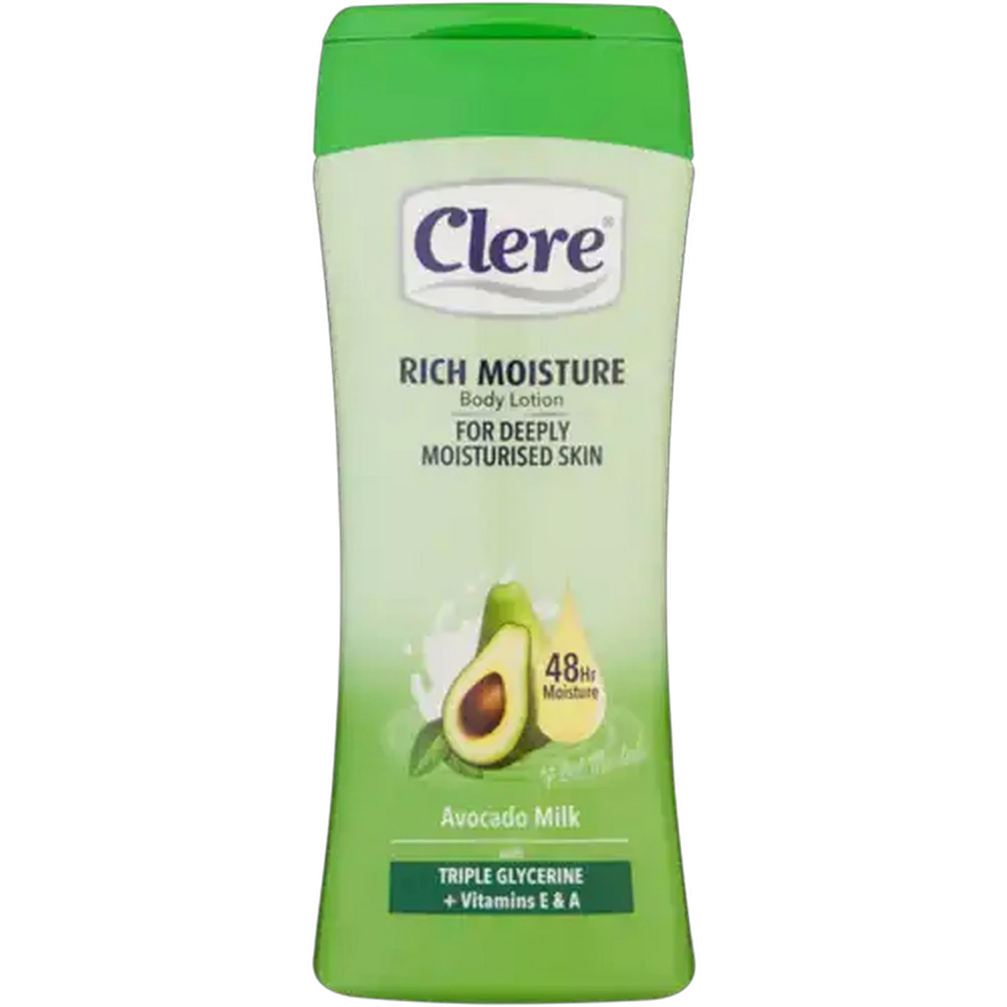 Image of Clere Triple Glycerine Enriched Smoothing Avocado Milk Body Lotion Bottle 400ml