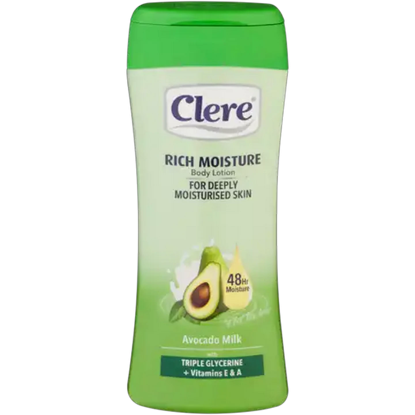 Image of Clere Triple Glycerine Enriched Smoothing Avocado Milk Body Lotion Bottle 400ml
