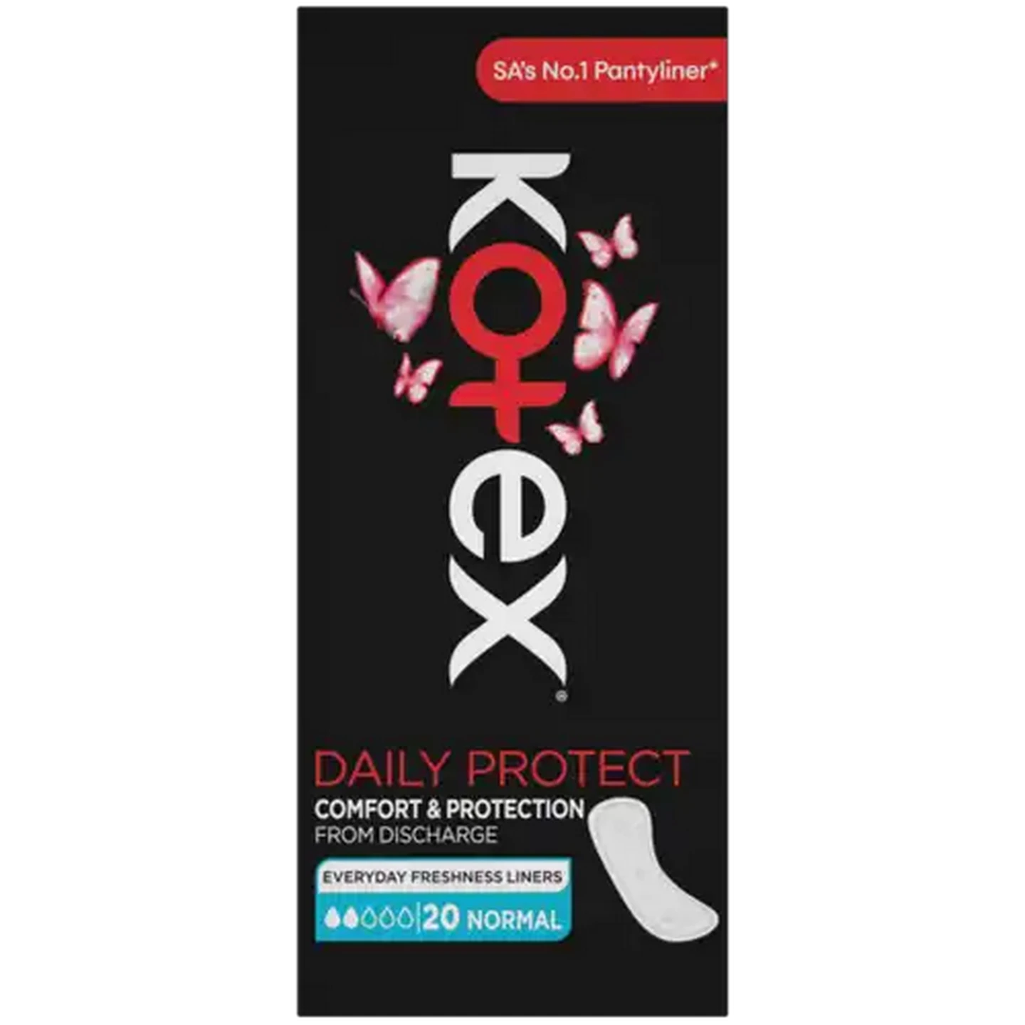 Image of Kotex Regular Panty Liners 20 Pack