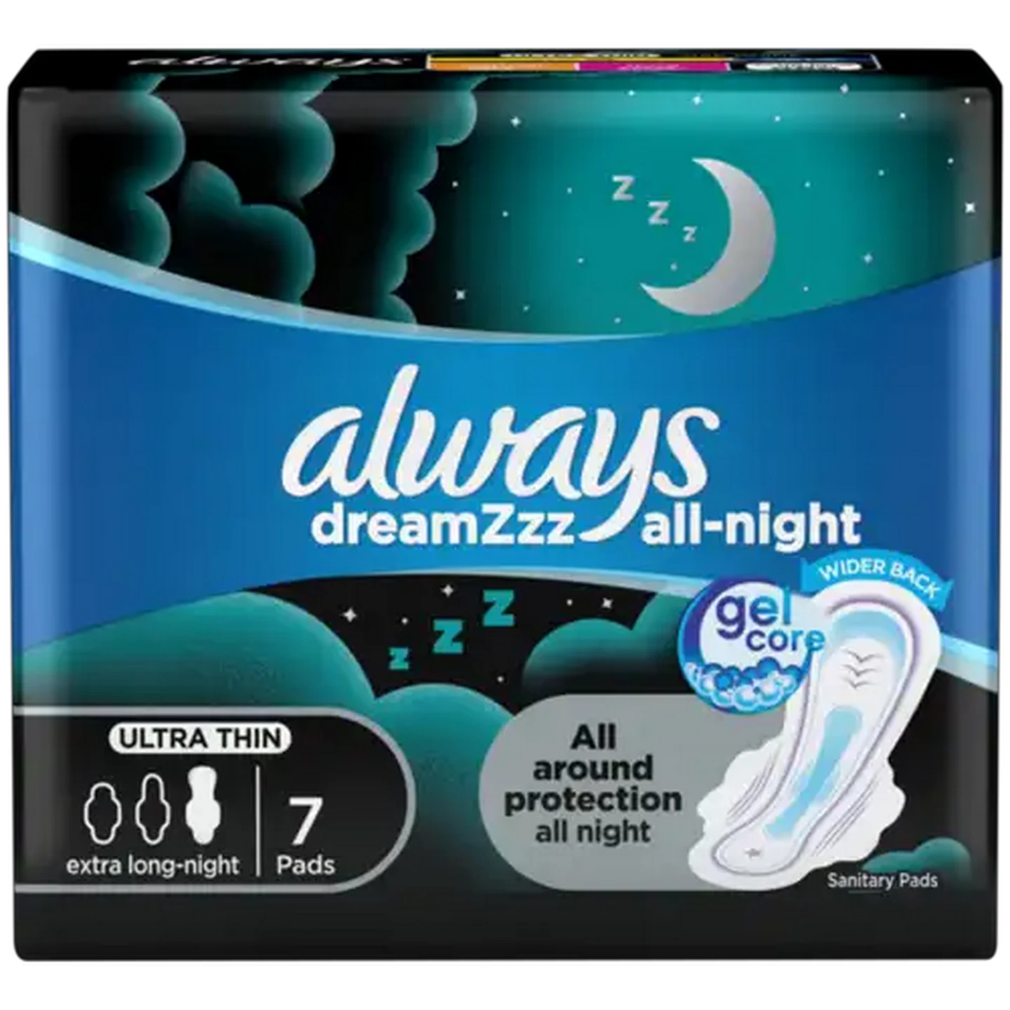 Image of Always Ultra Night Extra Long Sanitary Pads 7 Pack