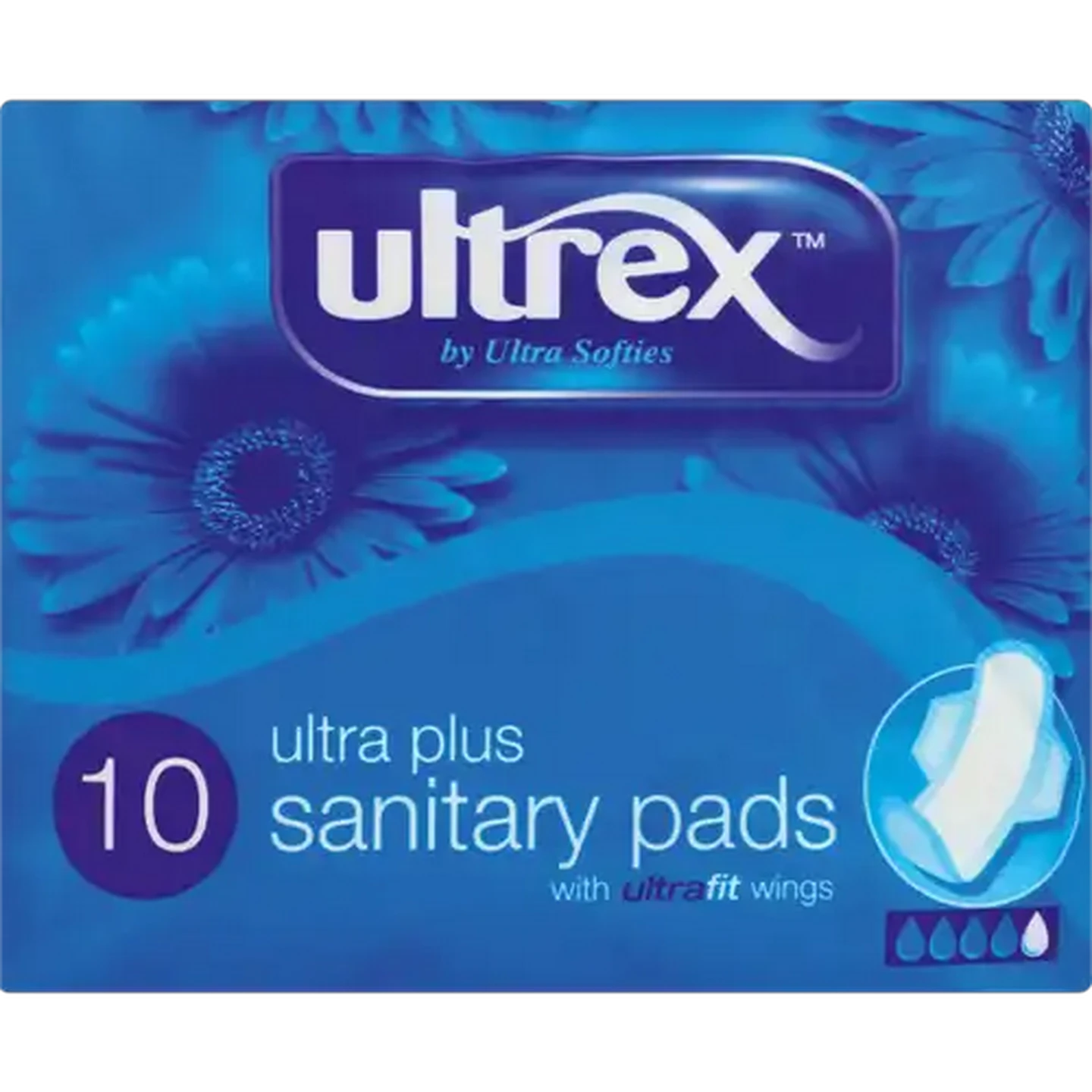 Image of Ultrex Ultra Plus Sanitary Pads 10 Pack