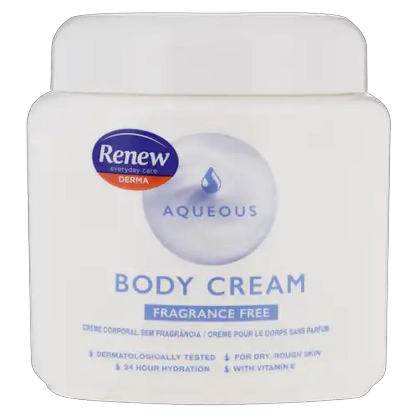 Image of Renew Fragrance Free Aqueous Body Cream 500ml