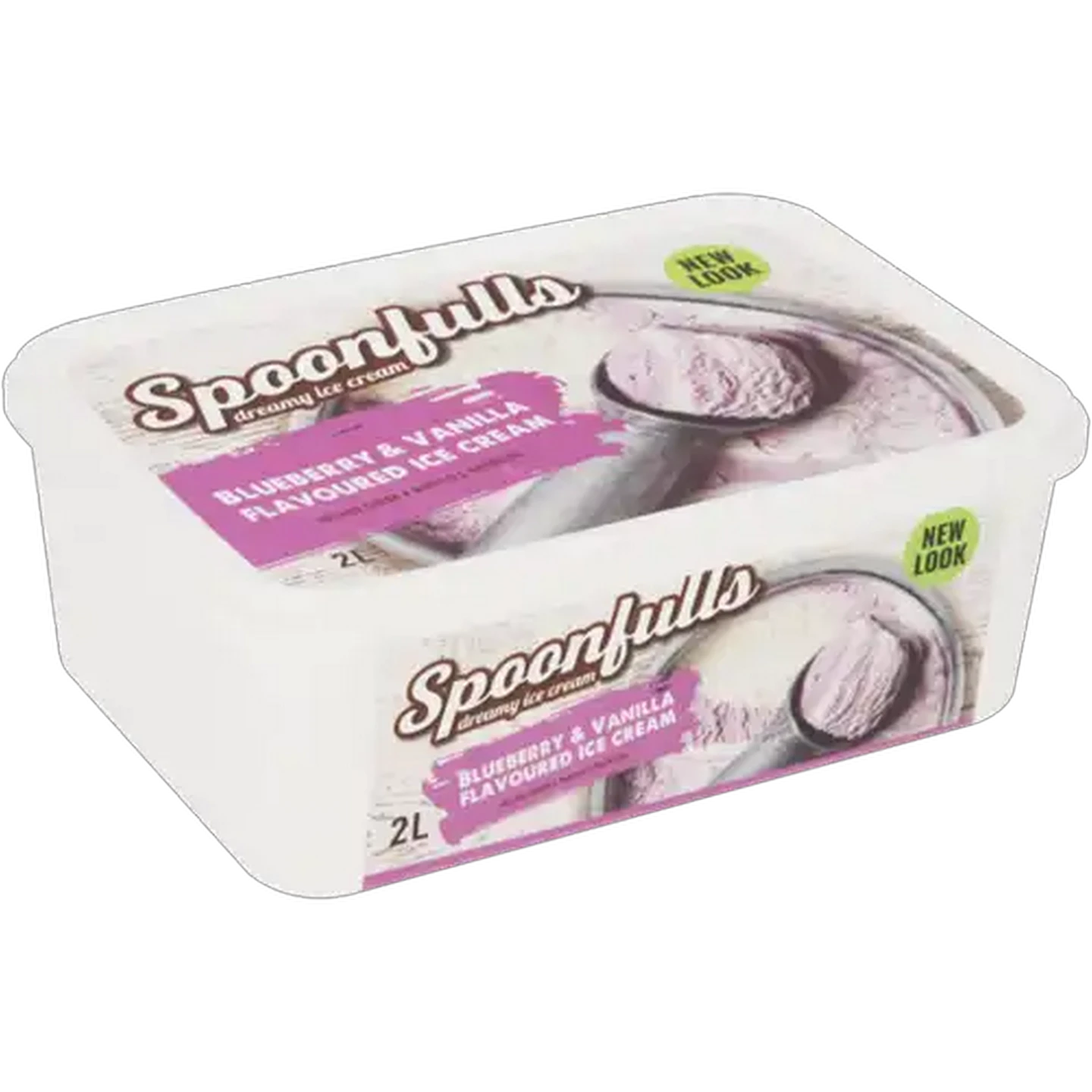 Image of Spoonfulls Blueberry & Vanilla Ice Cream 2L
