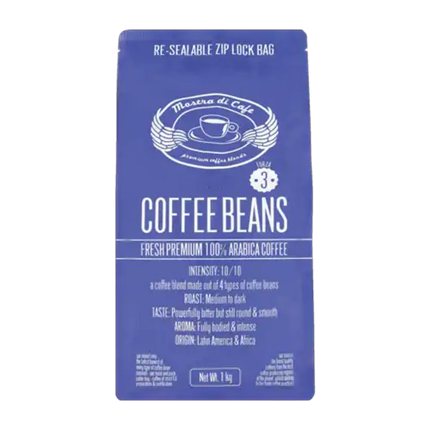 Image of Mostra di Cafe Forza No. 3 100% Arabica Coffee Beans 1kg
