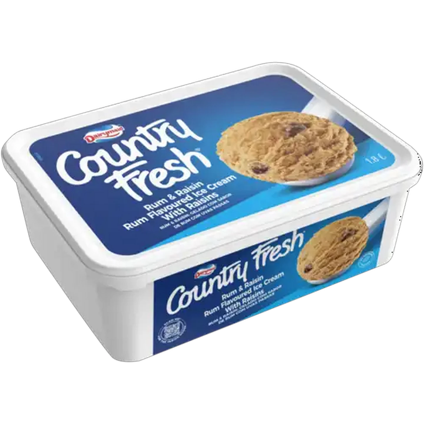 Image of Dairymaid Country Fresh Rum & Raisin Ice Cream 1.8L