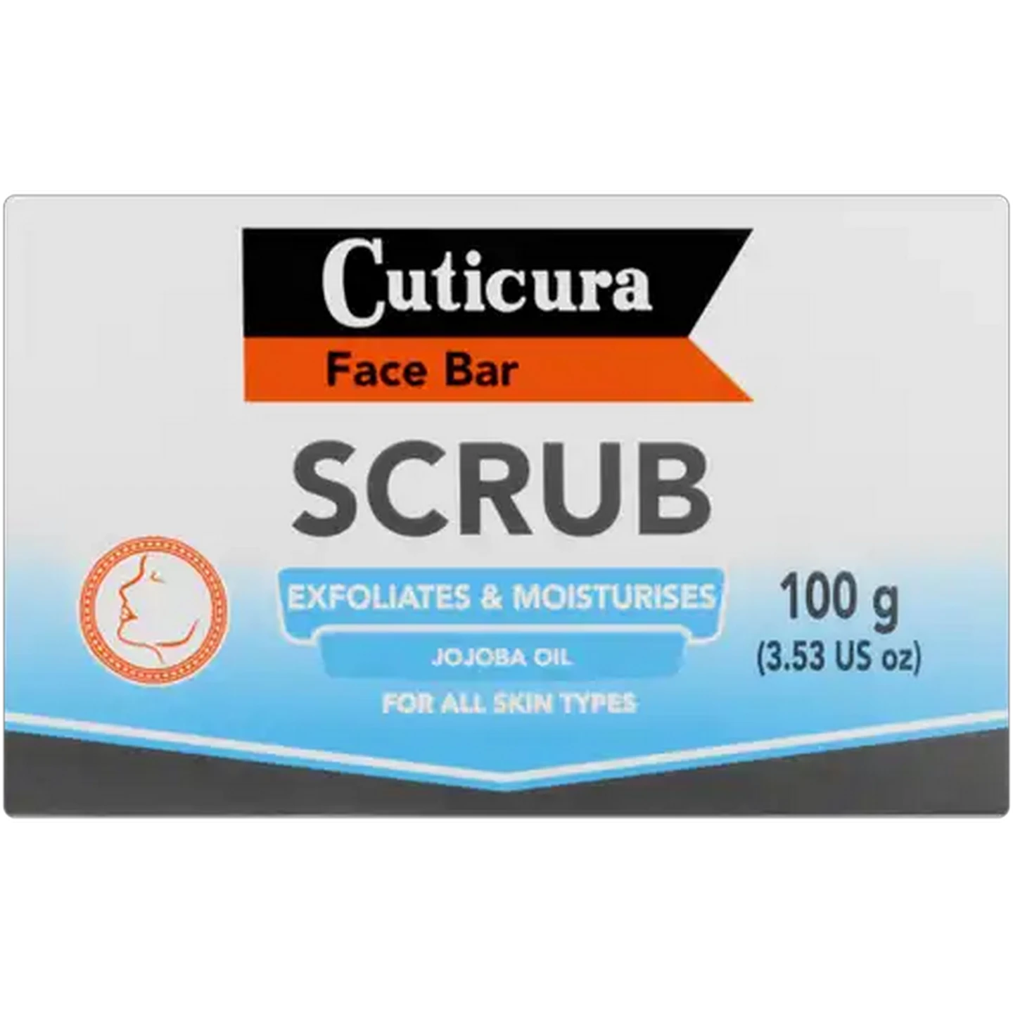 Image of Cuticura Scrub Exfoliates & Moisturises Face Bar 100g