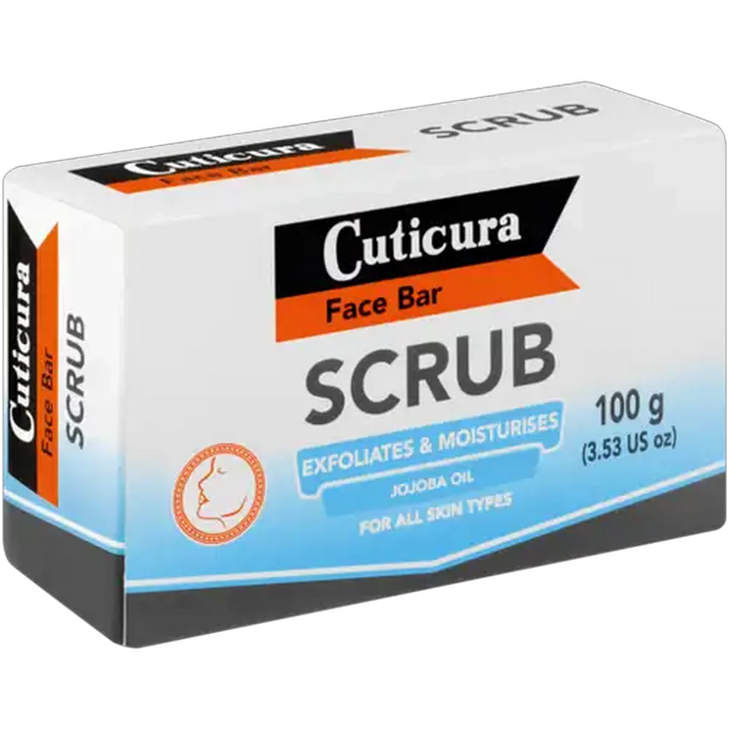 Image of Cuticura Scrub Exfoliates & Moisturises Face Bar 100g