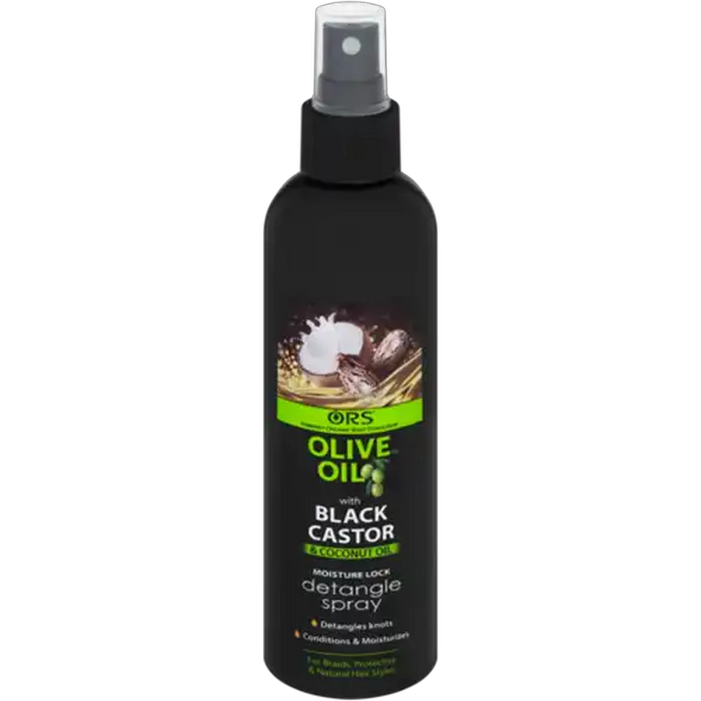 Image of ORS Olive Oil Black Castor & Coconut Oil Detangle Spray 250ml