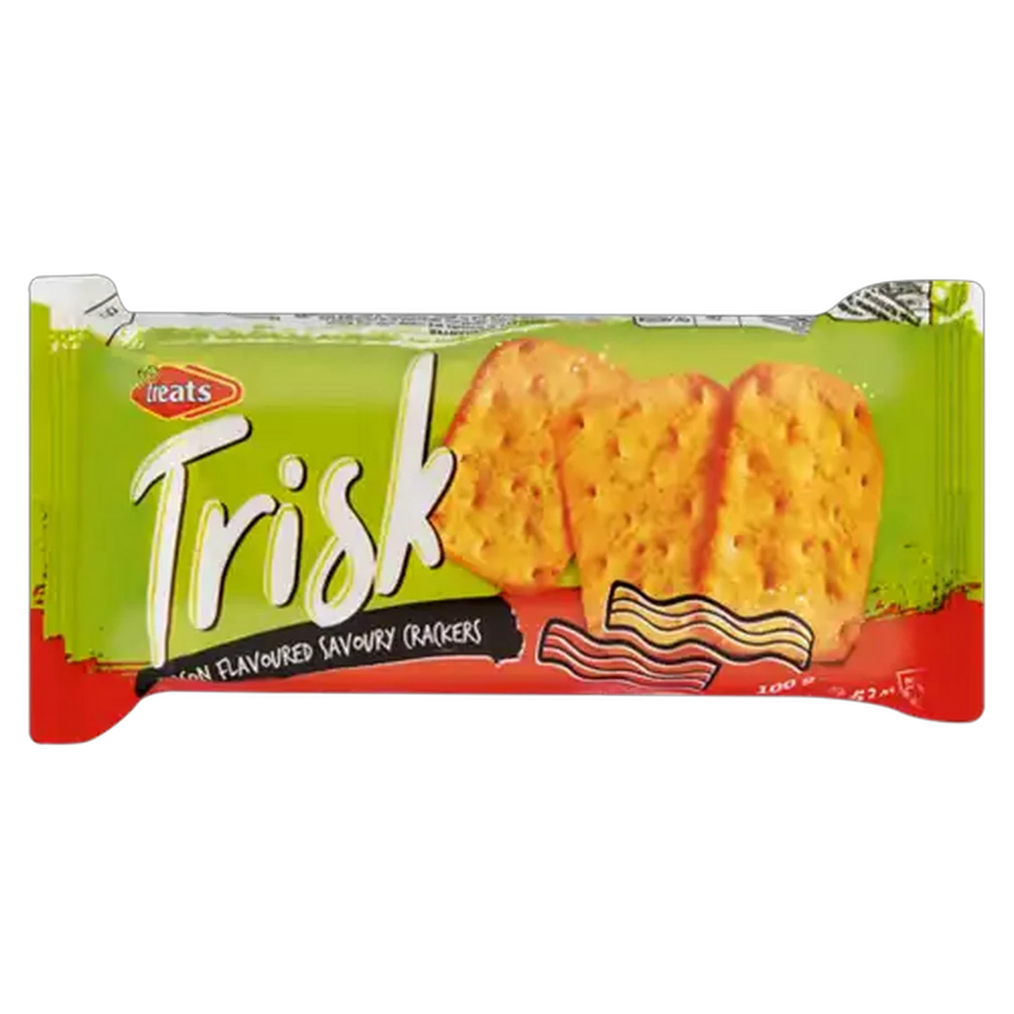 Image of Trisk Bacon Flavoured Savoury Crackers 100g