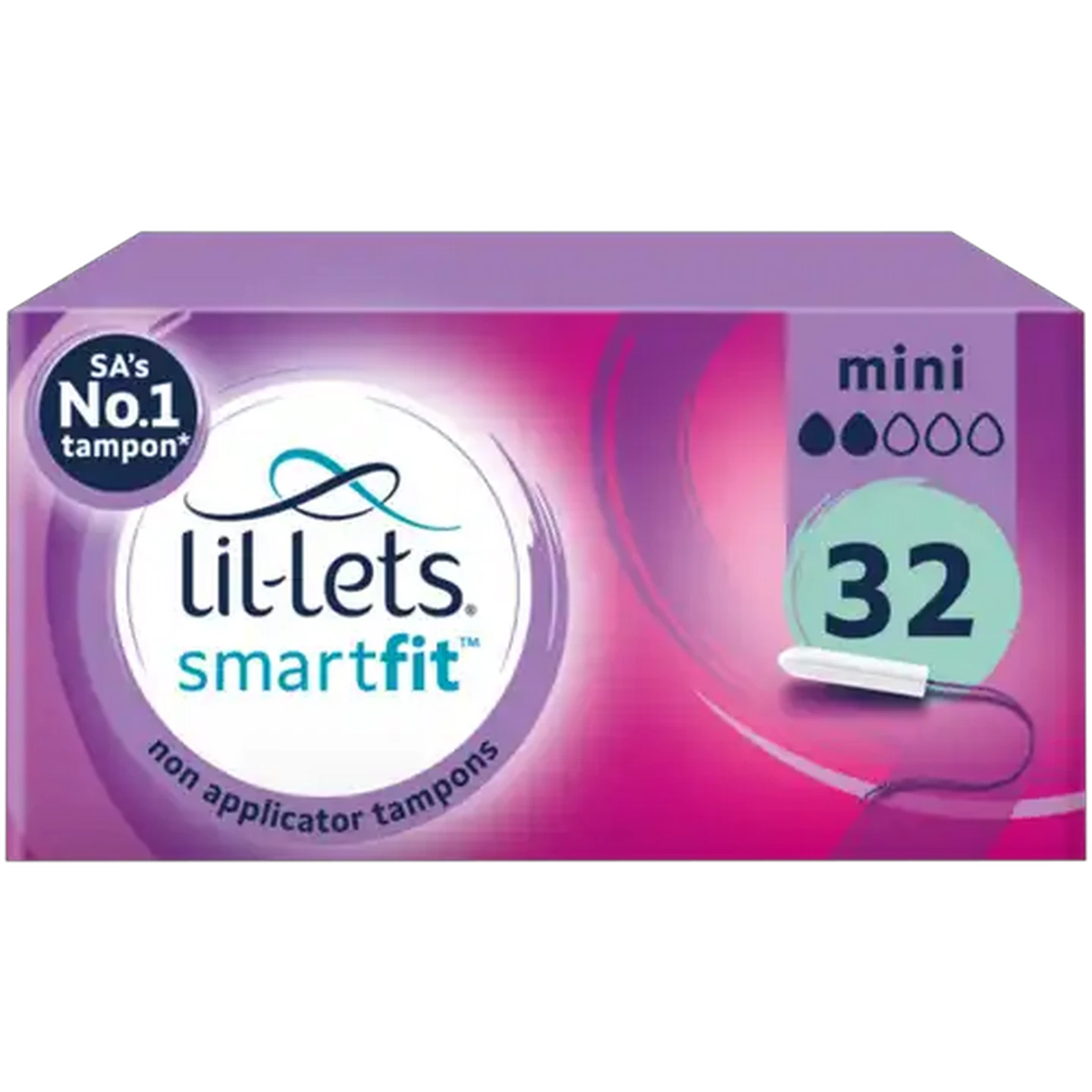 Image of Lil-Lets SmartFit Mini Non-Applicator Tampons 32-Pack