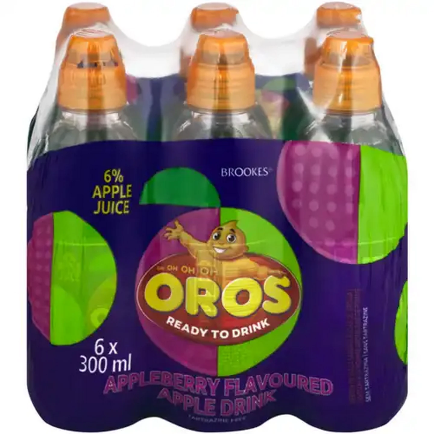 Image of Oros Appleberry Flavoured Apple Drink 6 x 300ml