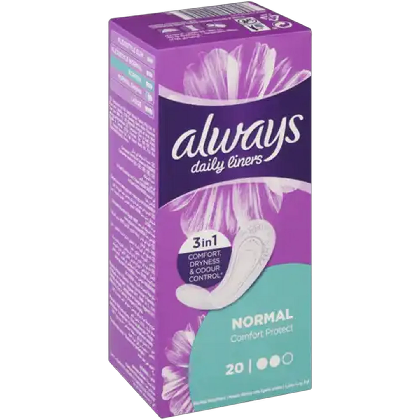 Image of Always Comfort Protect Daily Pantyliners 20 Pack