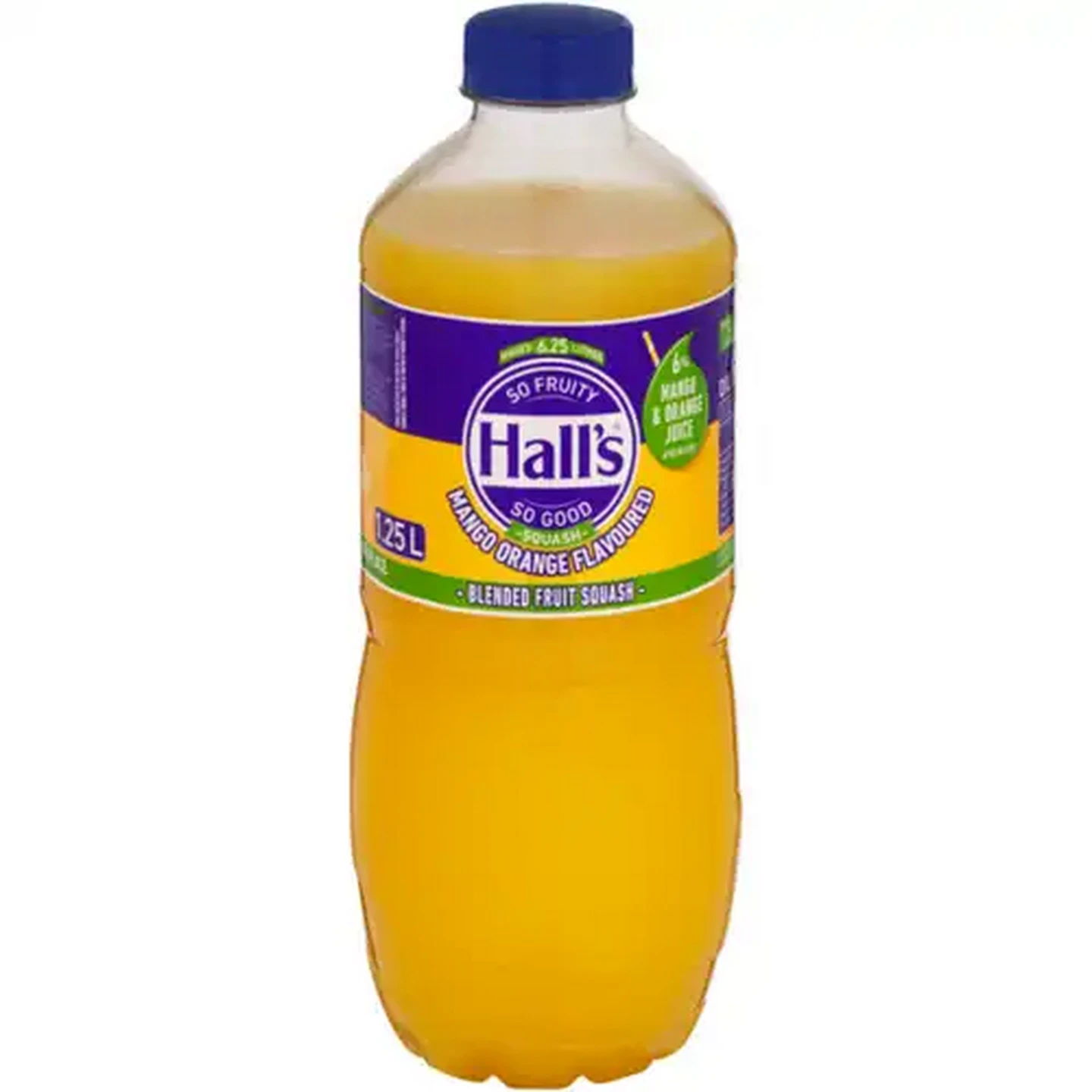 Image of Hall's Mango Orange Flavoured Blended Fruit Squash 1.25L