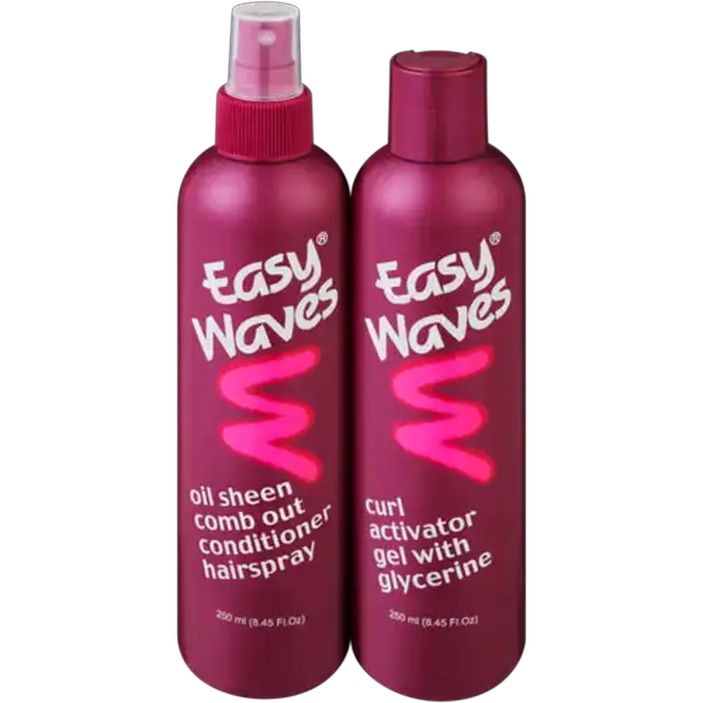 Image of Easy Waves Curl Activator Gel & Oil Sheen Comb Out Conditioner Hairspray 2 x 250ml
