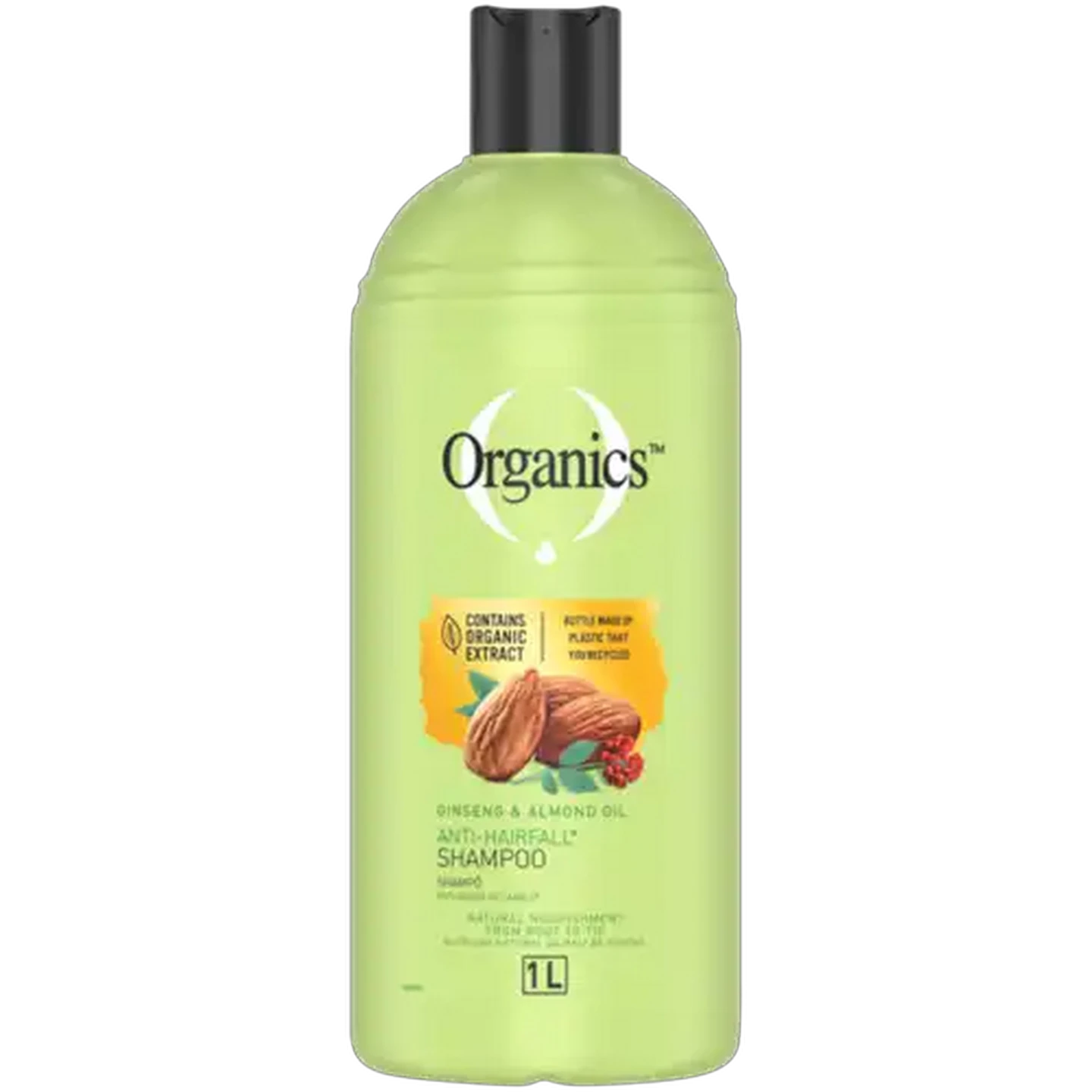 Image of Organics Ginseng & Almond Oil Anti-Hairfall Shampoo 1L