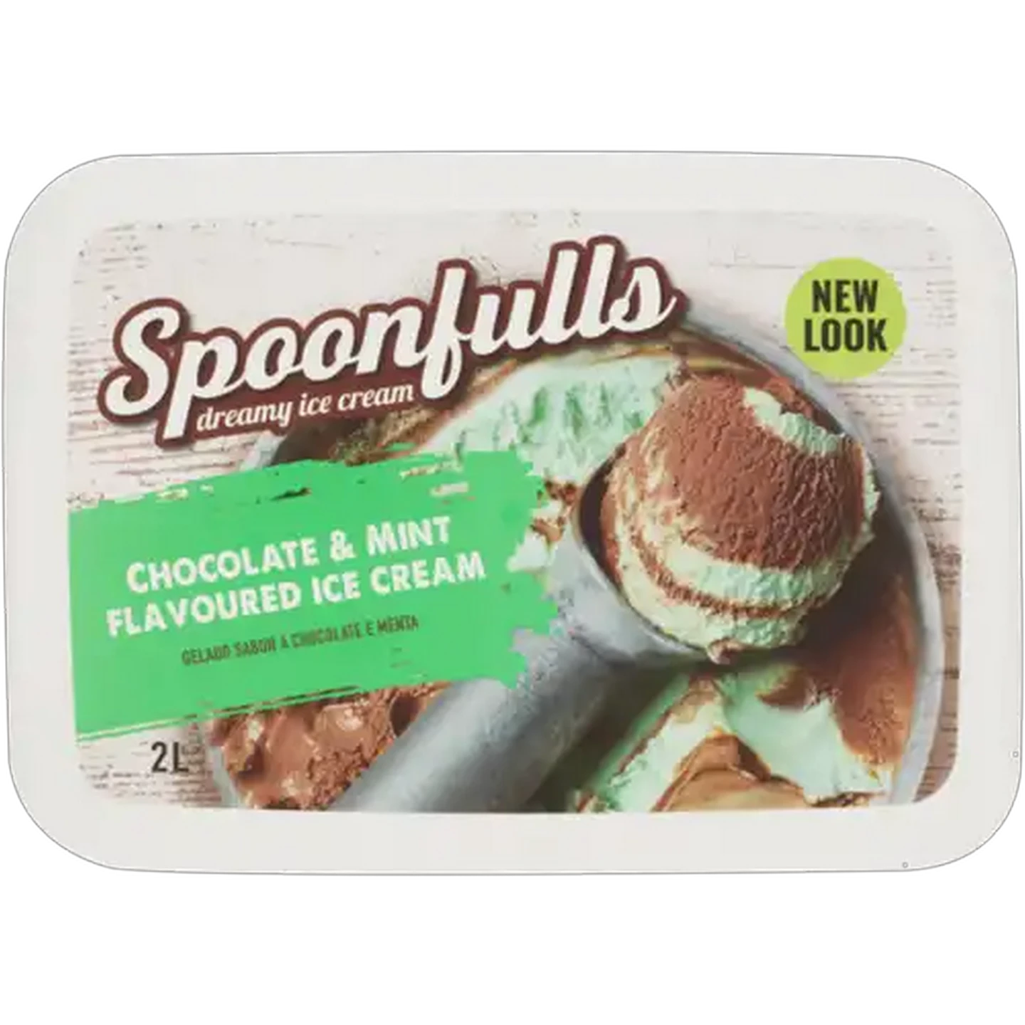 Image of Spoonfulls Mint & Chocolate Ice Cream 2L