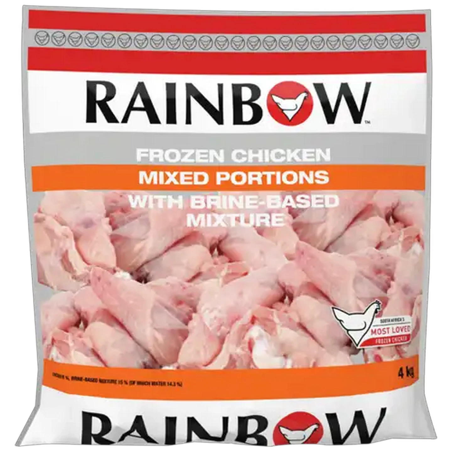 Image of RAINBOW Frozen Chicken Mixed Portions With Brine Based Mixture 4kg