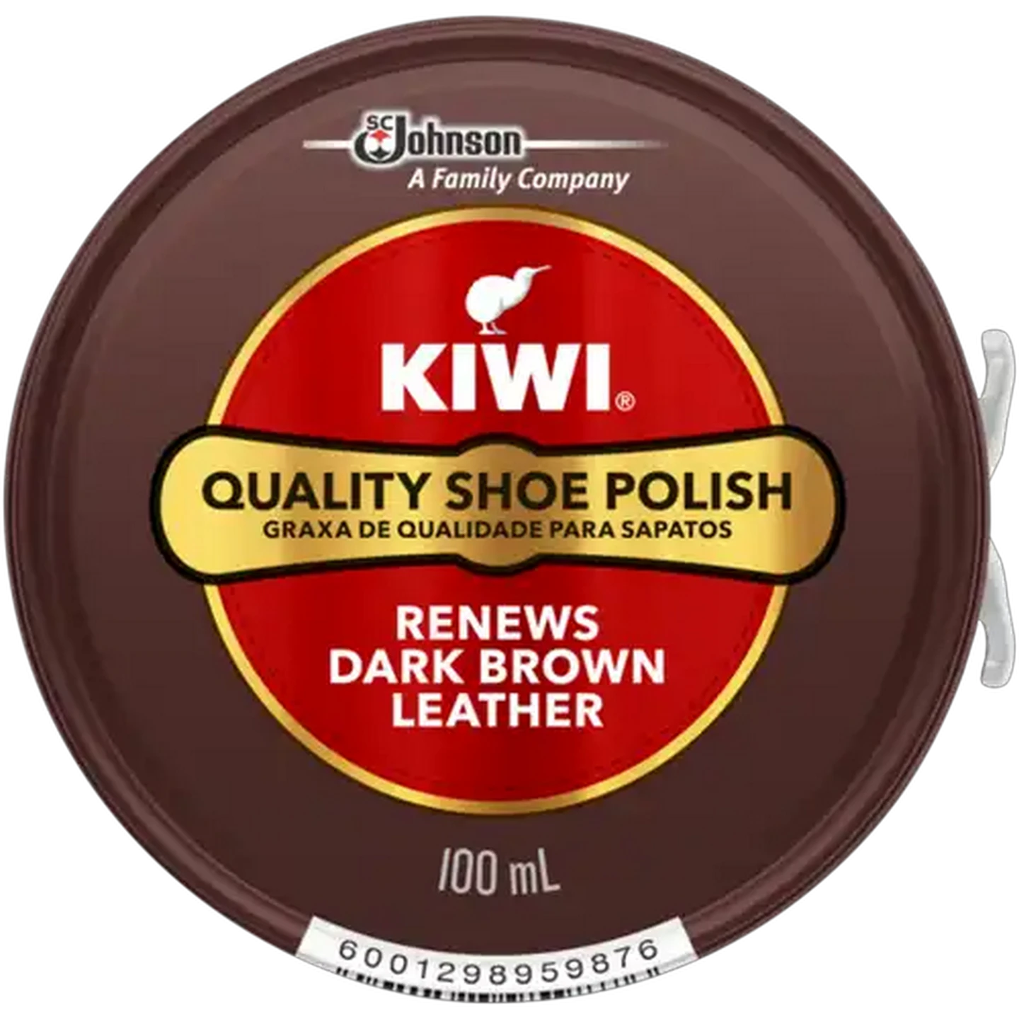 Image of Kiwi Dark Brown Quality Shoe Polish 100ml