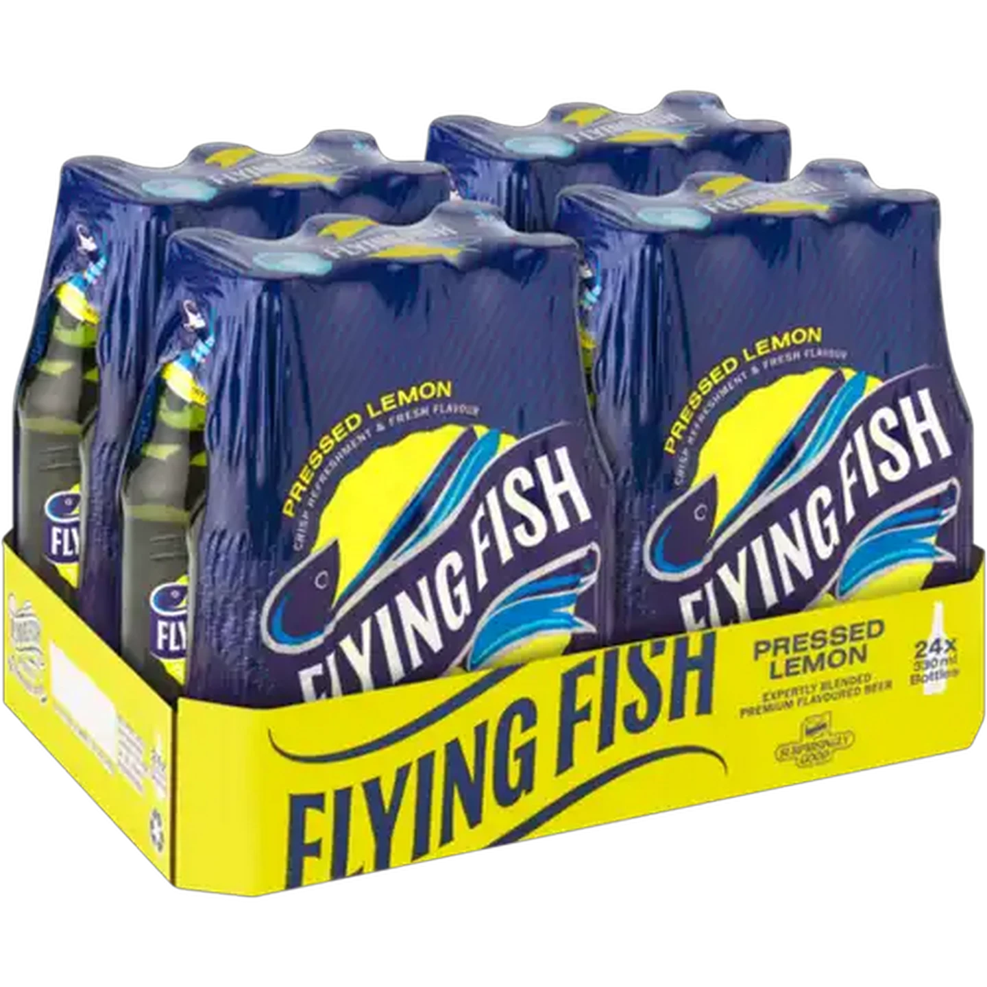 Image of Flying Fish Pressed Lemon Flavoured Premium Beer Bottles 24 x 330ml
