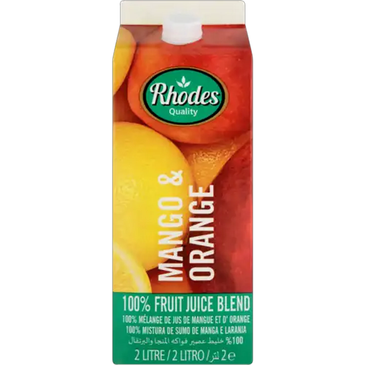 Image of Rhodes Quality Mango & Orange 100% Fruit Juice Blend 2L