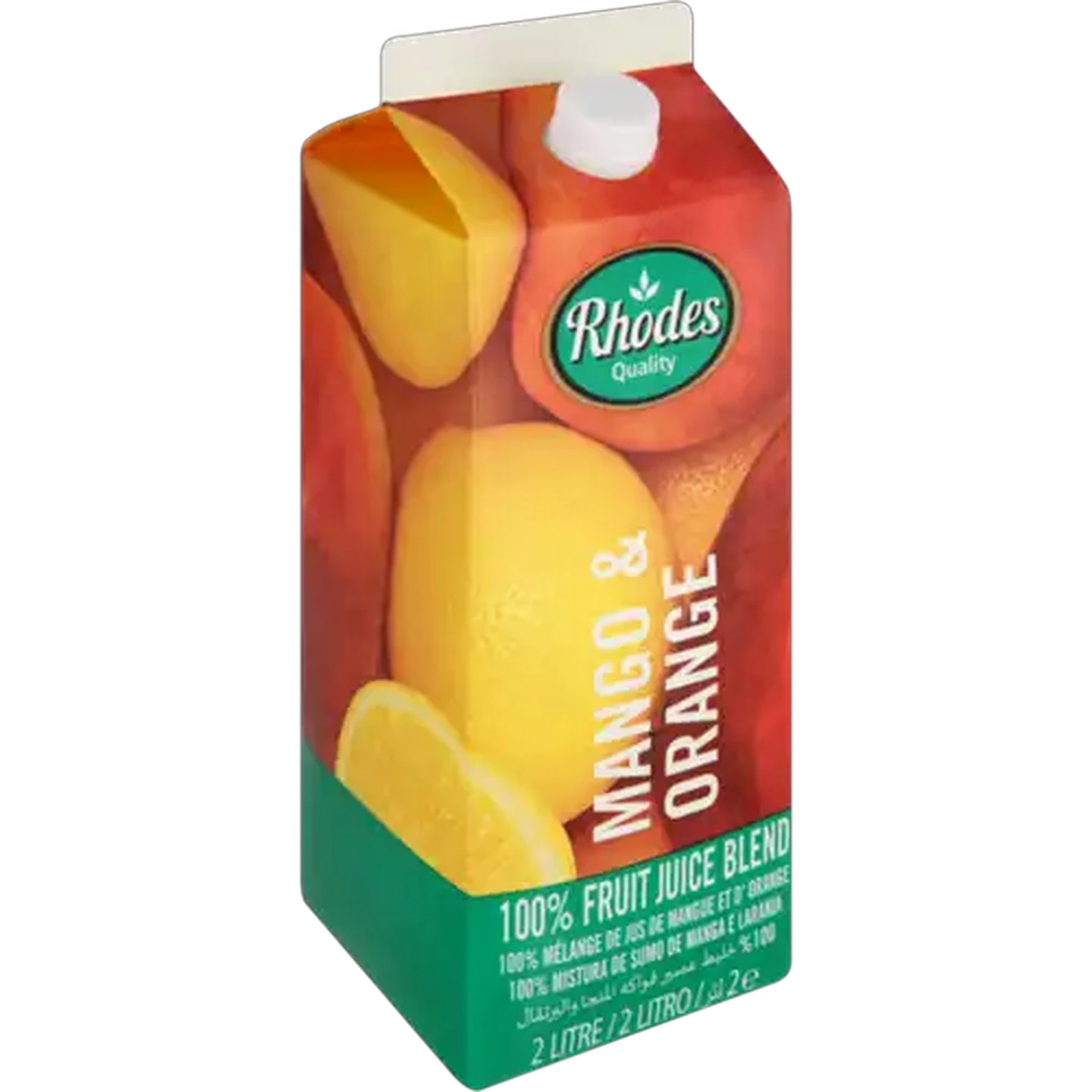 Image of Rhodes Quality Mango & Orange 100% Fruit Juice Blend 2L