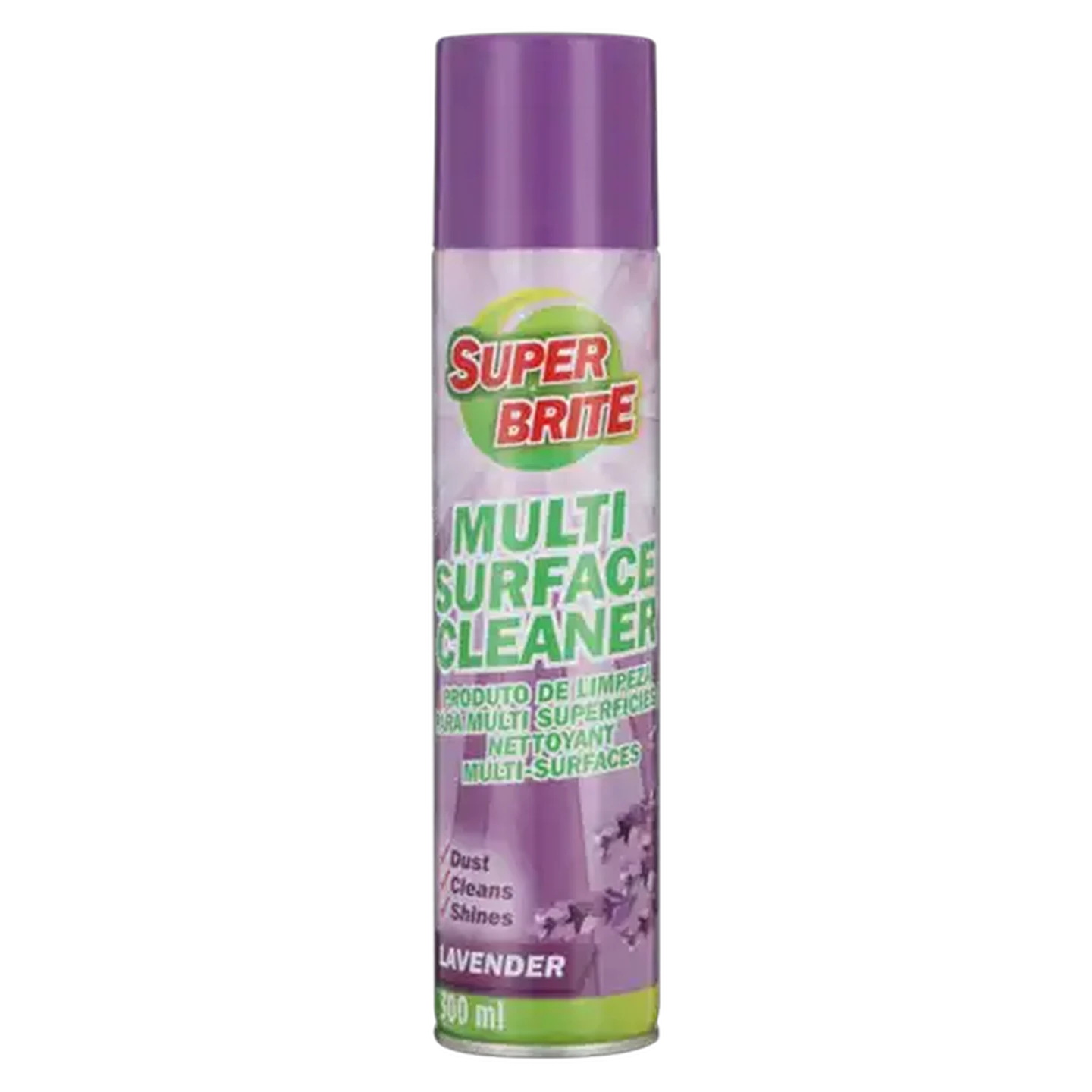 Image of Super Brite Lavender Scented Multisurface Cleaner Spray Can  300ml