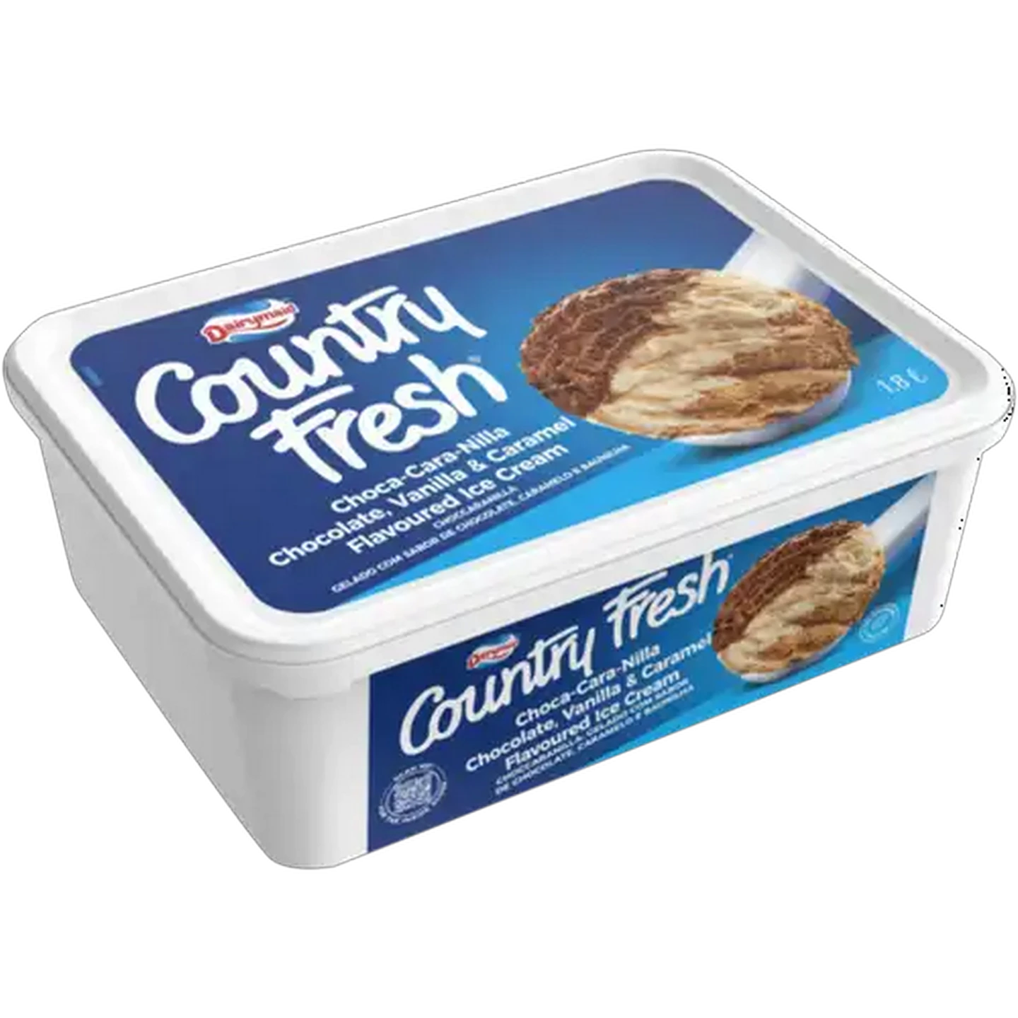 Image of Dairymaid Country Fresh Choca-Cara-Nilla Flavoured Ice Cream 1.8L
