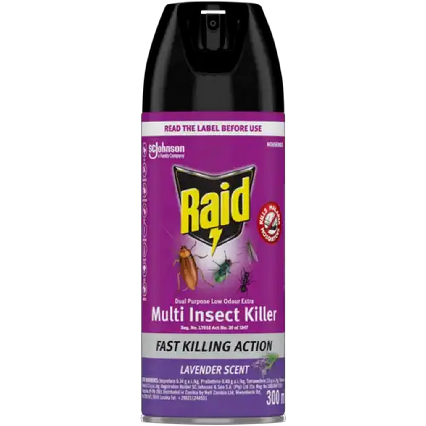 Image of Raid Lavender Scent Multi Insect Killer 300ml