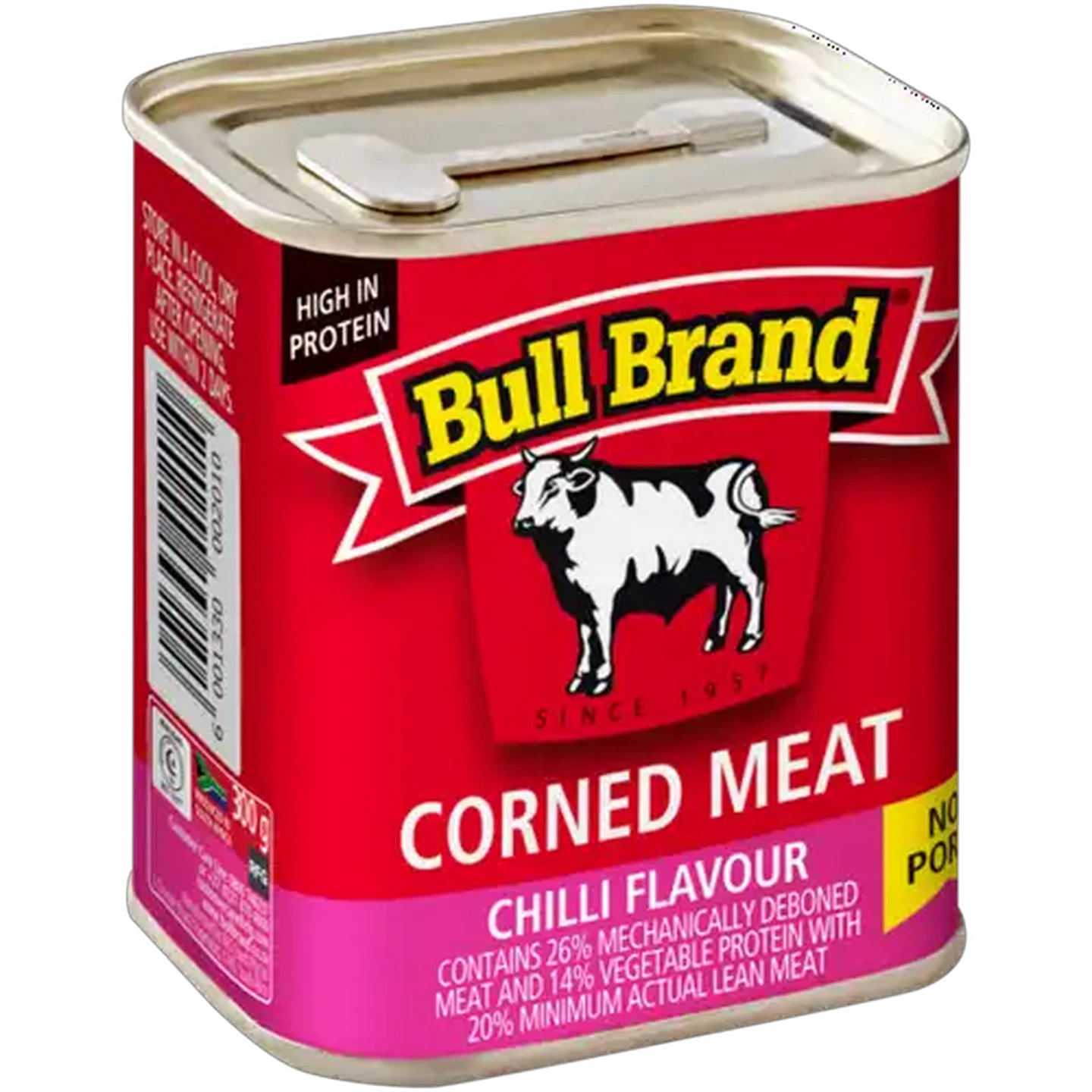 Image of Bull Brand Chilli Flavoured Corned Meat Can 300g
