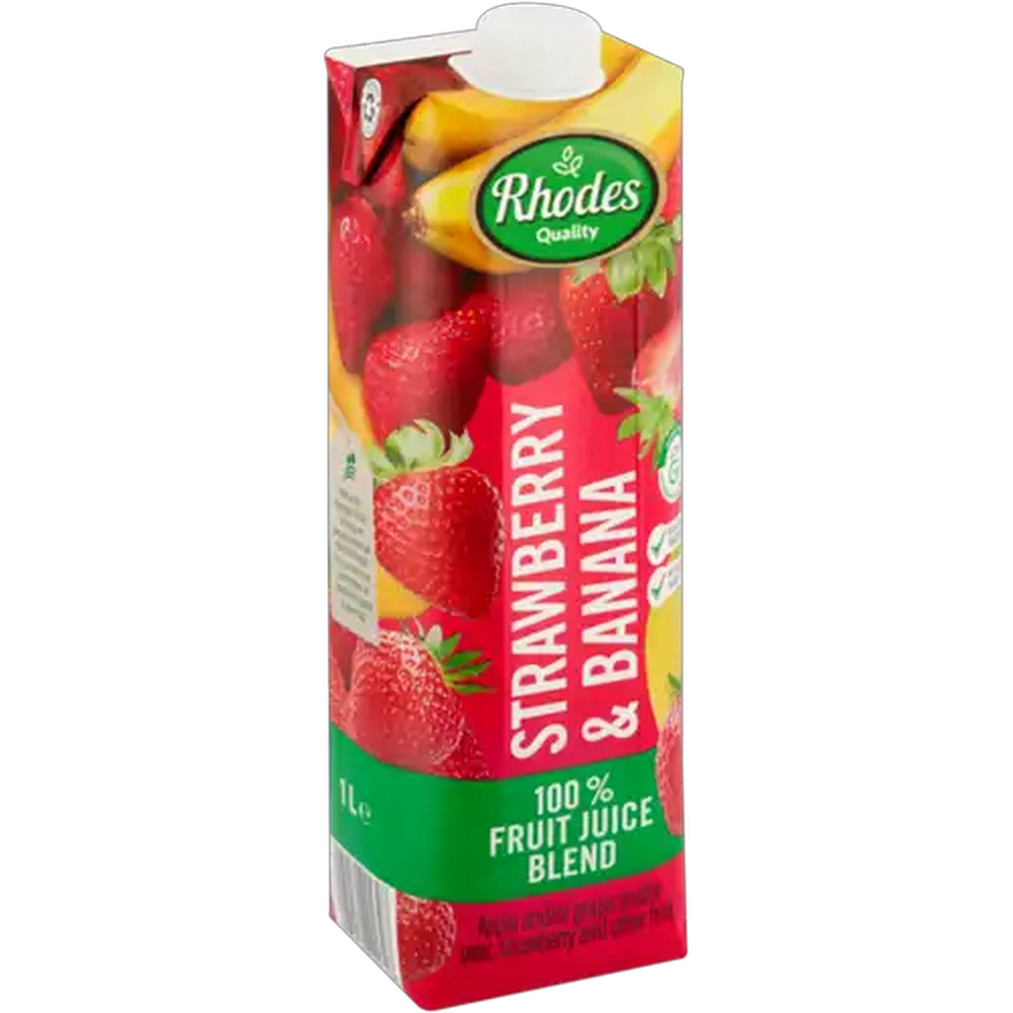 Image of Rhodes Quality Strawberry & Banana 100% Fruit Juice Blend 1L