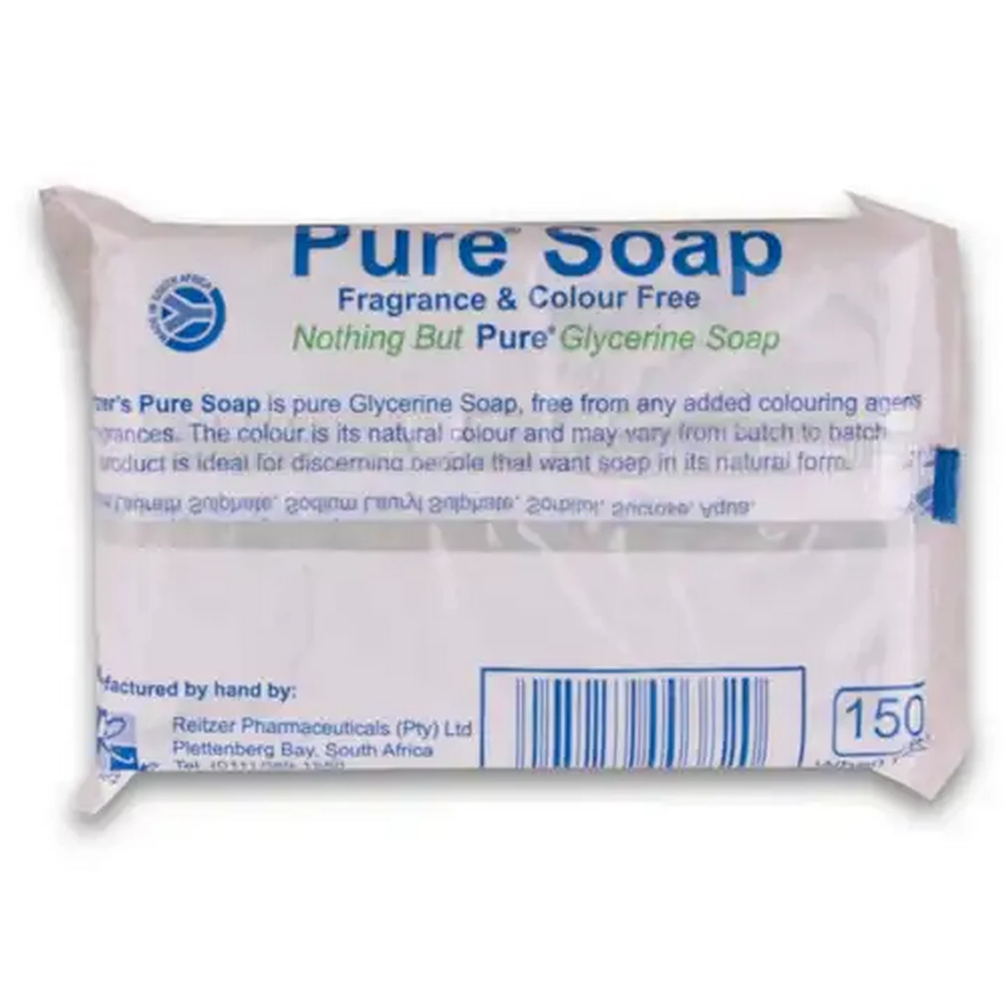 Image of Pure Soap Fragrance & Colour Free Glycerine Soap 150g