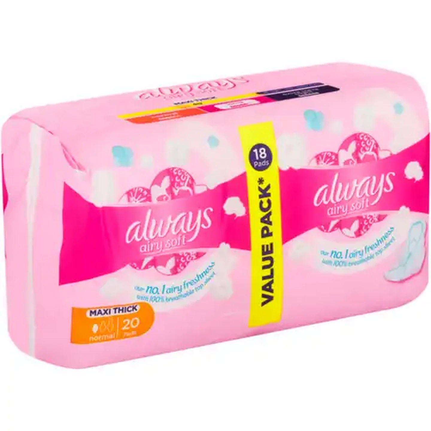 Image of Always Airy Soft Normal Maxi Thick Sanitary Pads 20 Pack