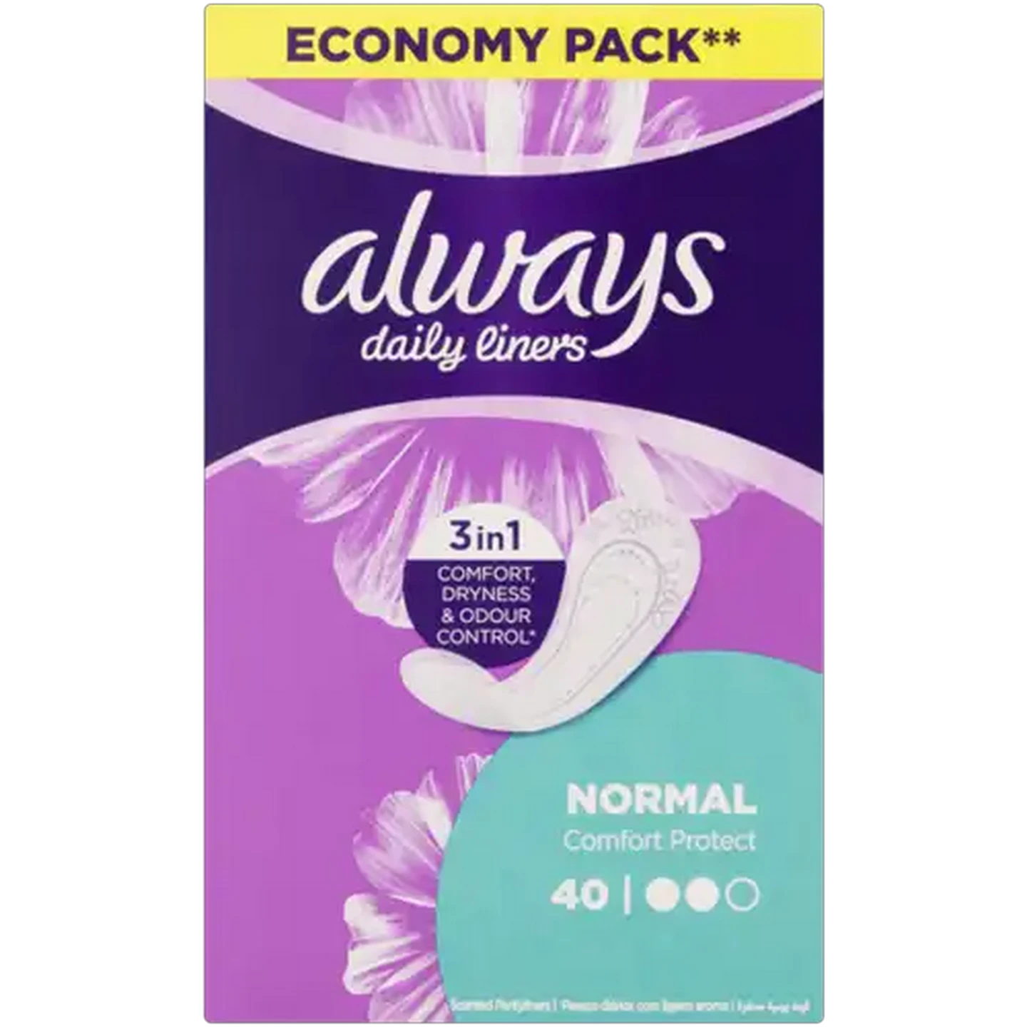 Image of Always Comfort Protect Daily Liners 40 Pack