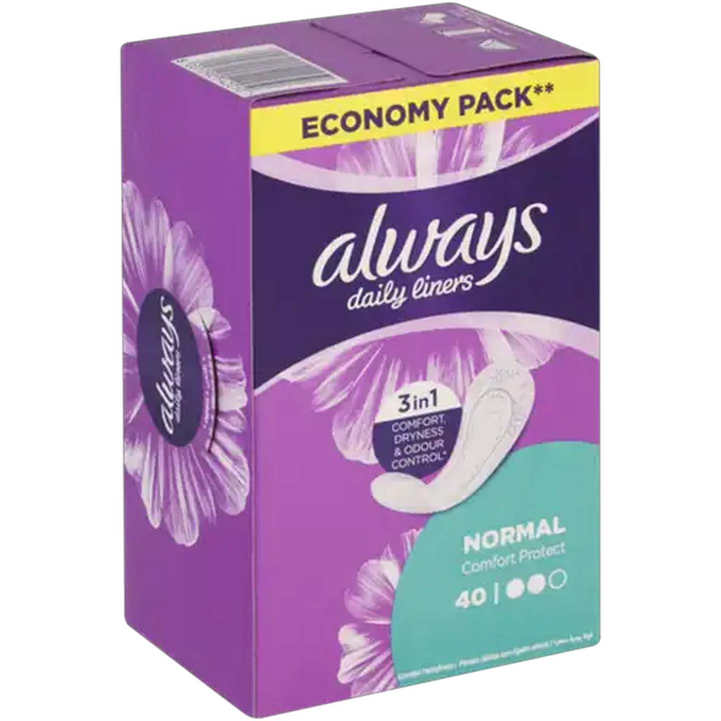 Image of Always Comfort Protect Daily Liners 40 Pack