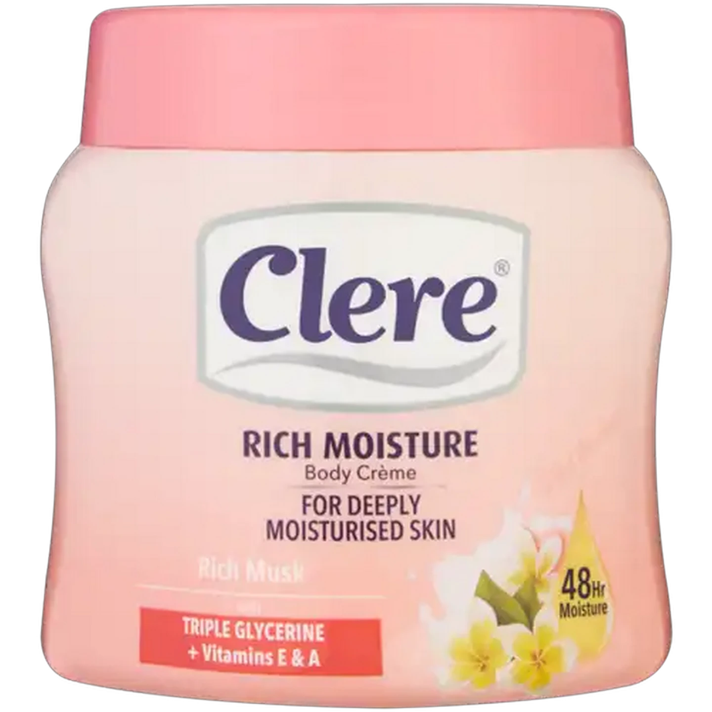 Image of Clere Rich Musk Body Cream 500ml