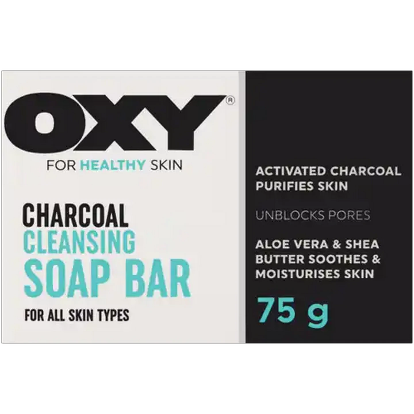 Image of OXY Charcoal Cleansing Facial Bar Soap 75g