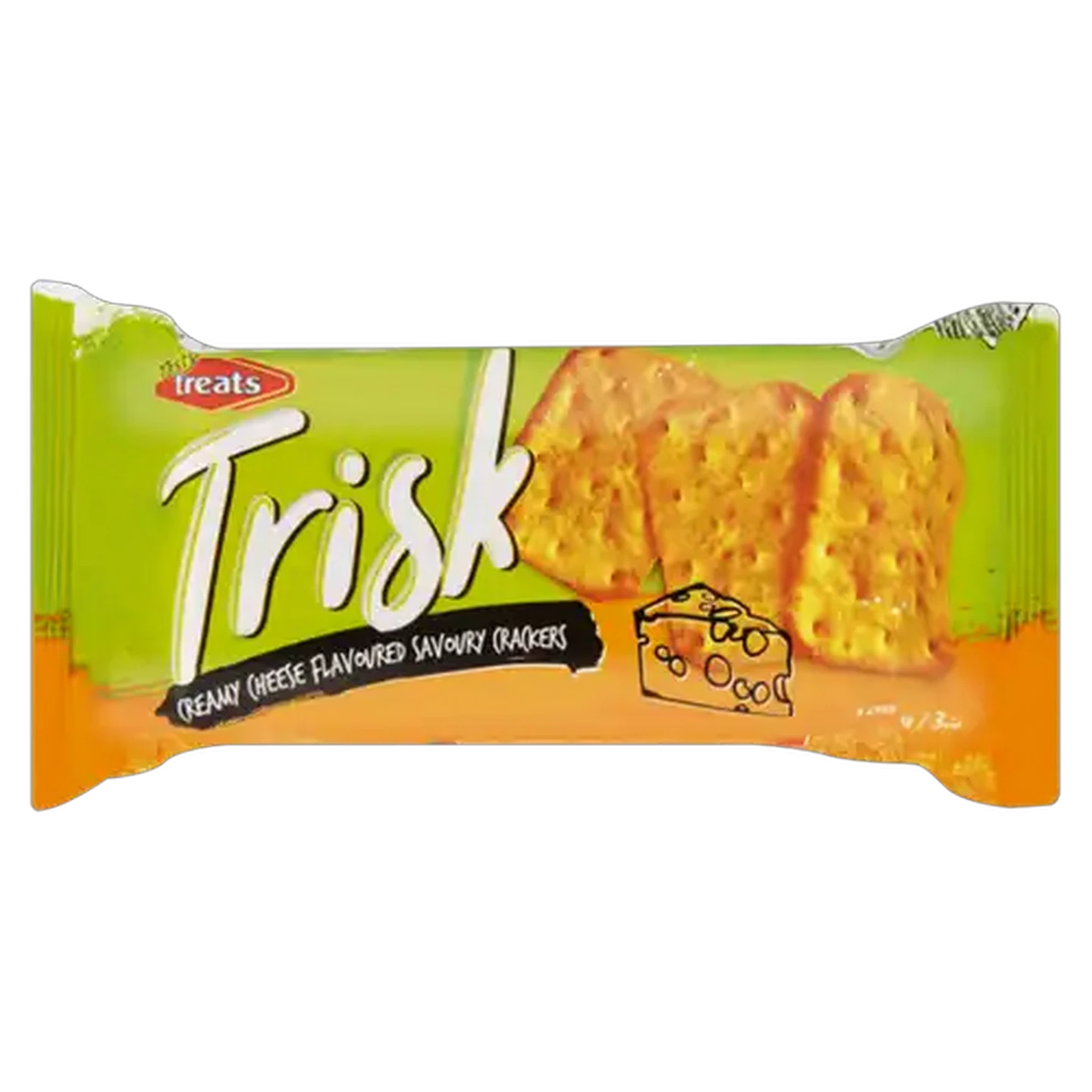 Image of Tasty Treats Trisk Creamy Cheese Flavoured Savoury Crackers 100g